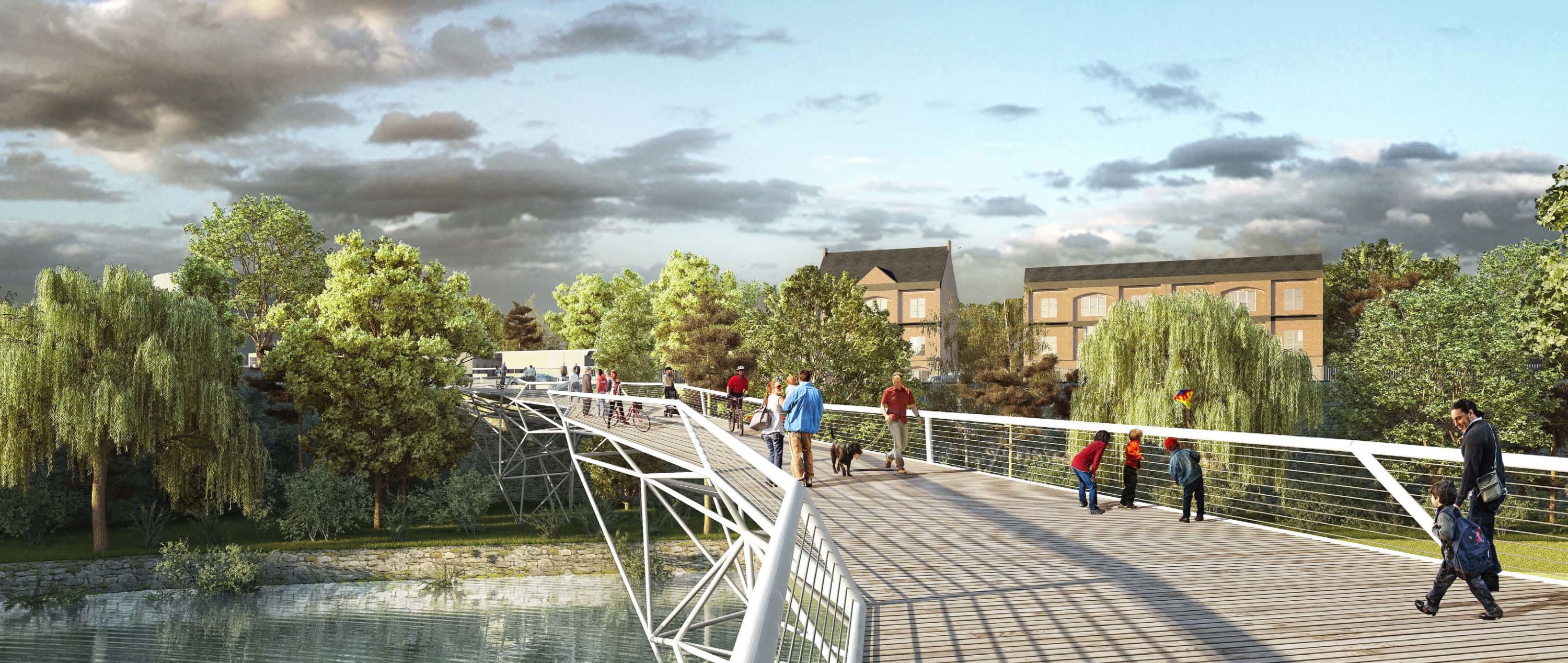 MenoMenoPiu Architects /- - + AA/ · New Salford Foot Bridge · Divisare