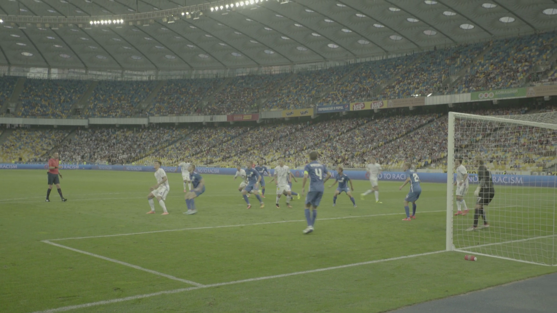 Football match (soccer) at the stadium Stock Video Footage - Videoblocks