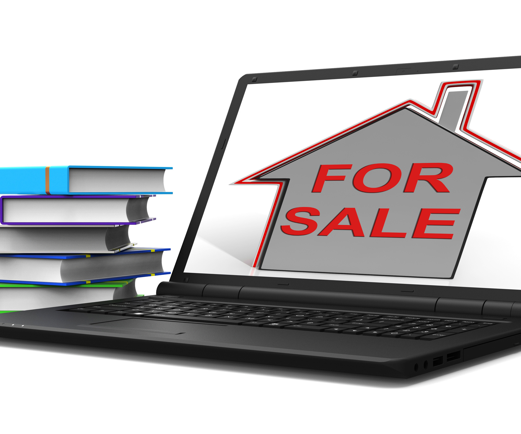 For sale house laptop means selling real estate photo