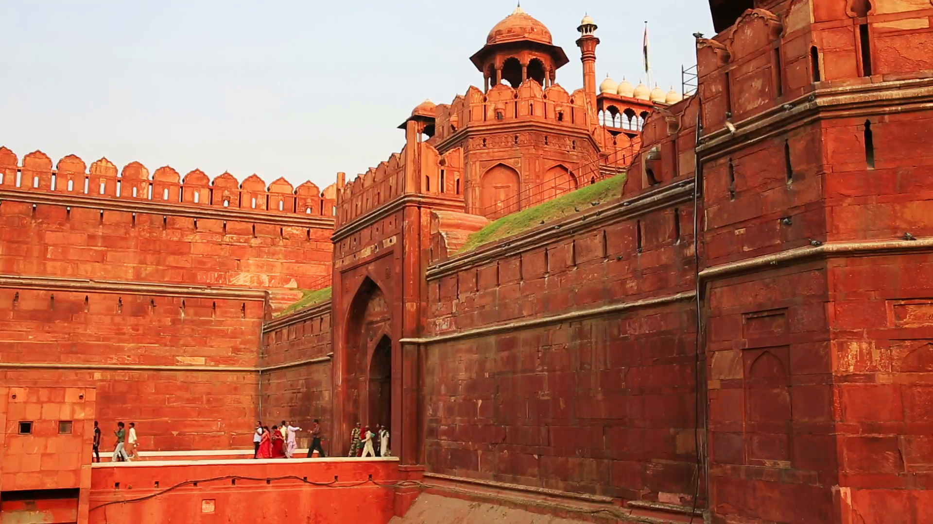 Majestic walls of Red Fort Stock Video Footage - VideoBlocks