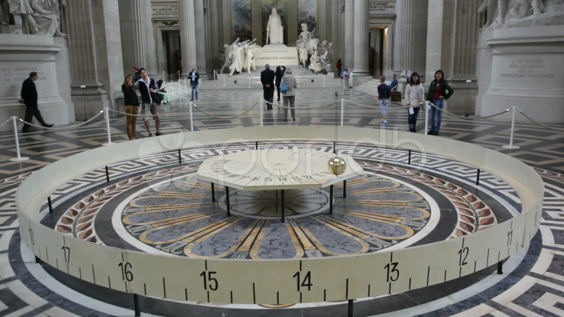 Video: Foucault pendulum in Pantheon in Paris 2 ~ #12598264