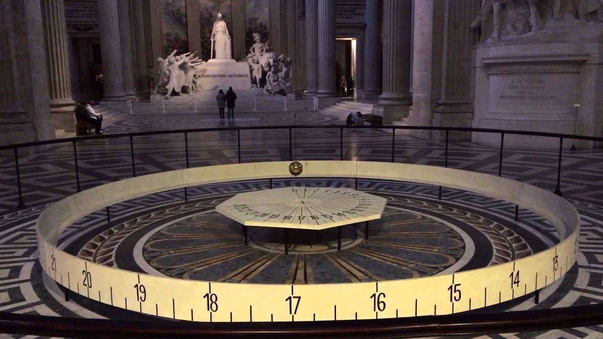 Foucault's Pendulum at the Pantheon in Paris, - YouTube