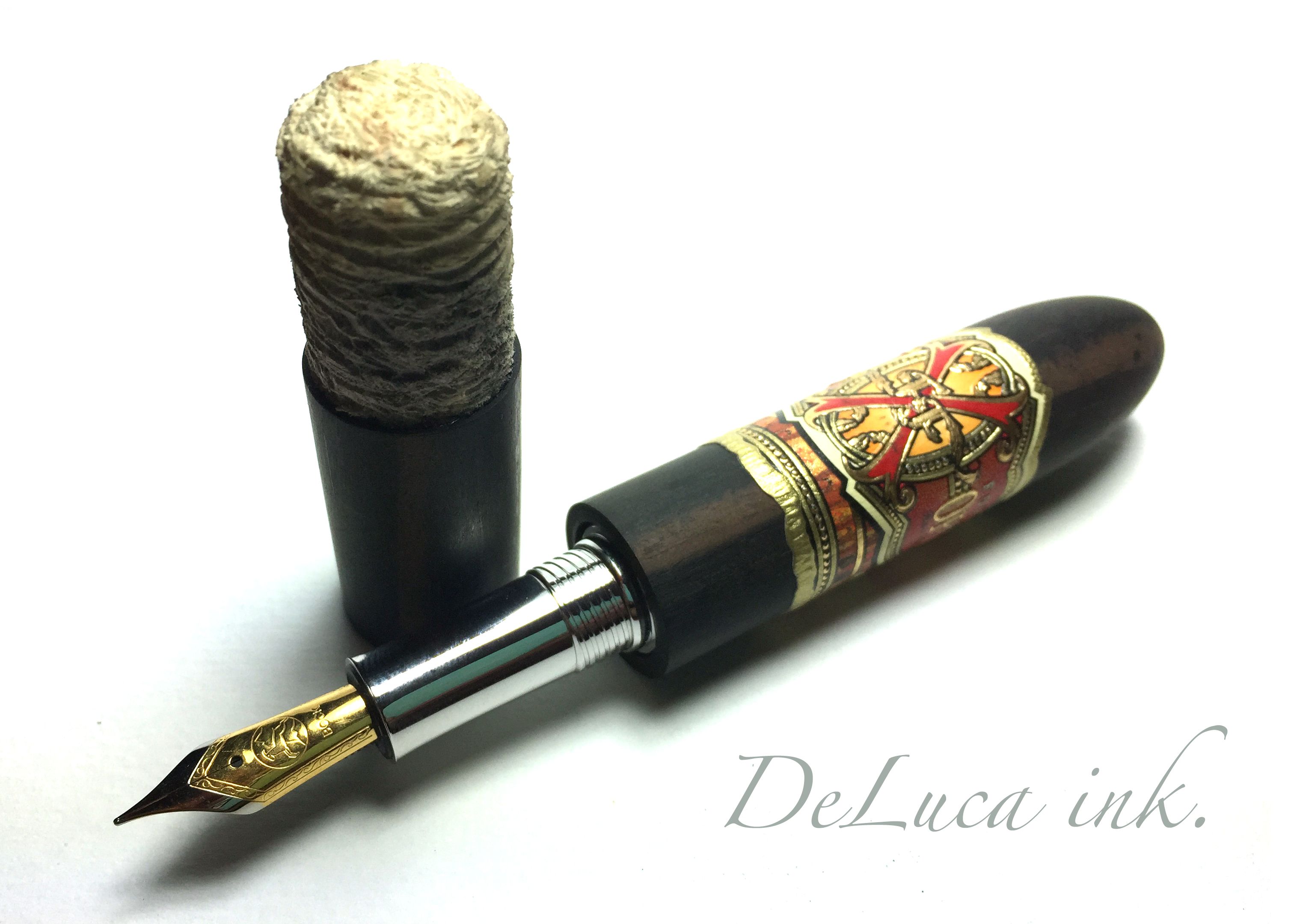 Hand Made Custom Faux Cigar Fountain Pens by Deluca Ink ...