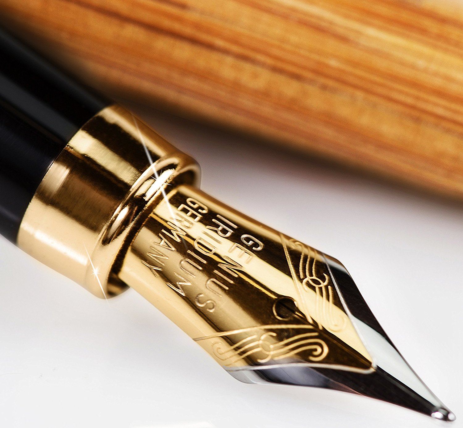 Amazon.com : Fountain Pen Writing Set Case 100% Handcrafted Bamboo ...