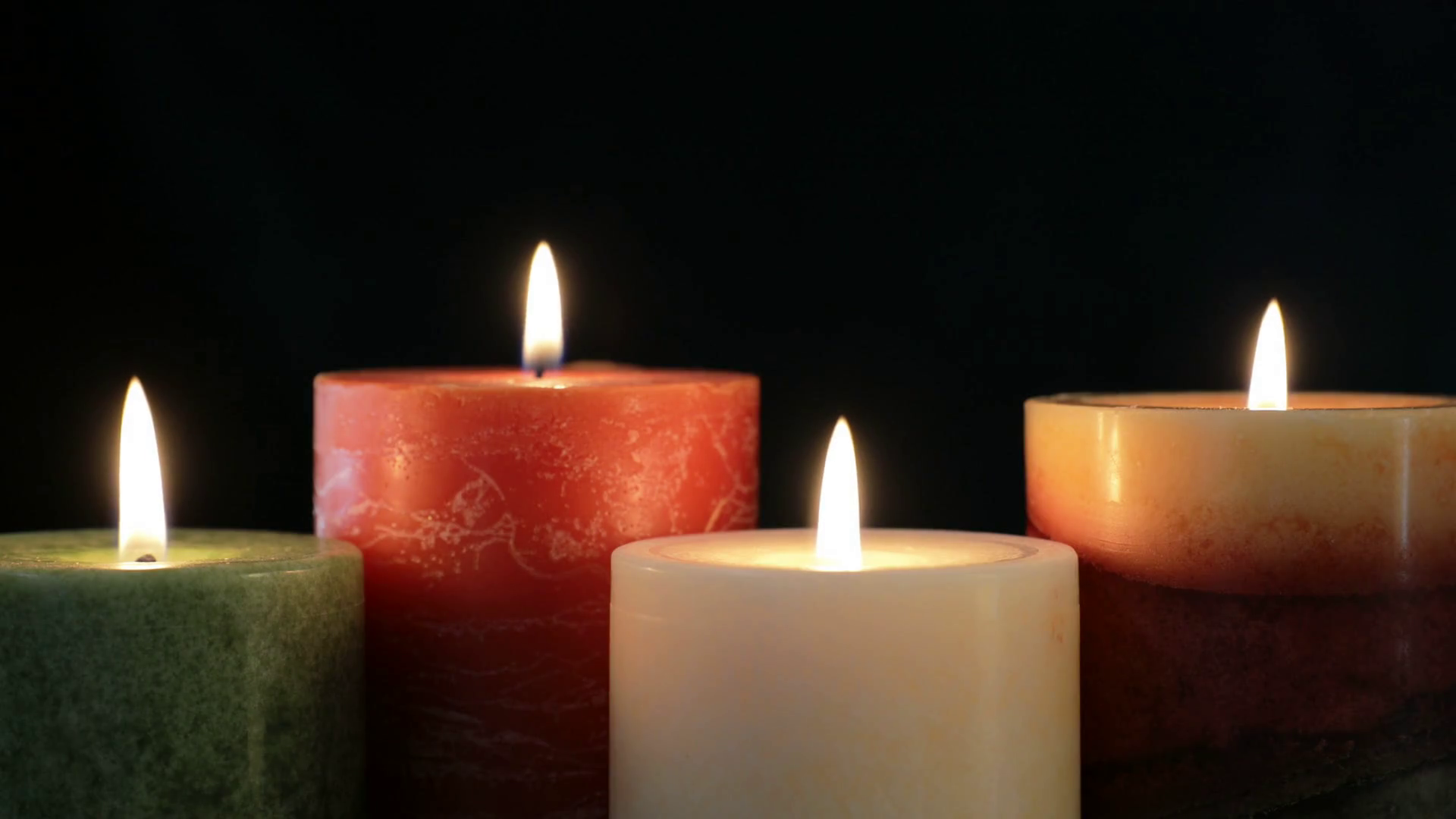 Four Candles Blown Out Stock Video Footage - VideoBlocks