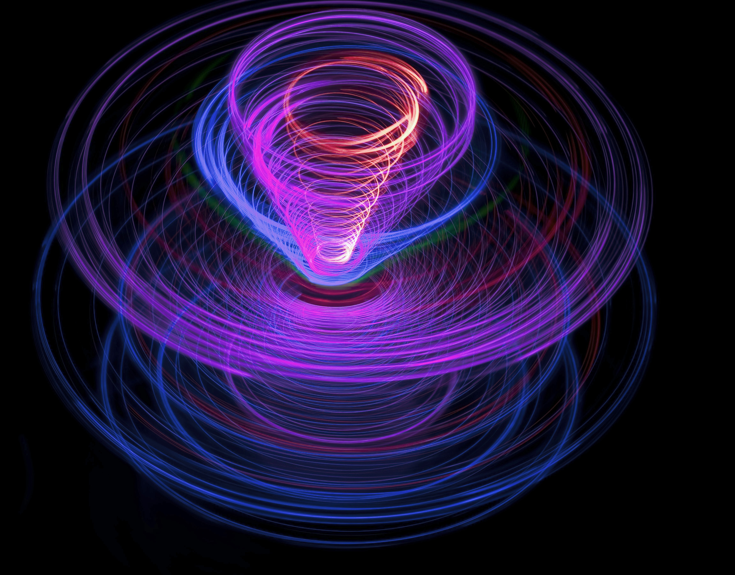 Fractal spinning light photo