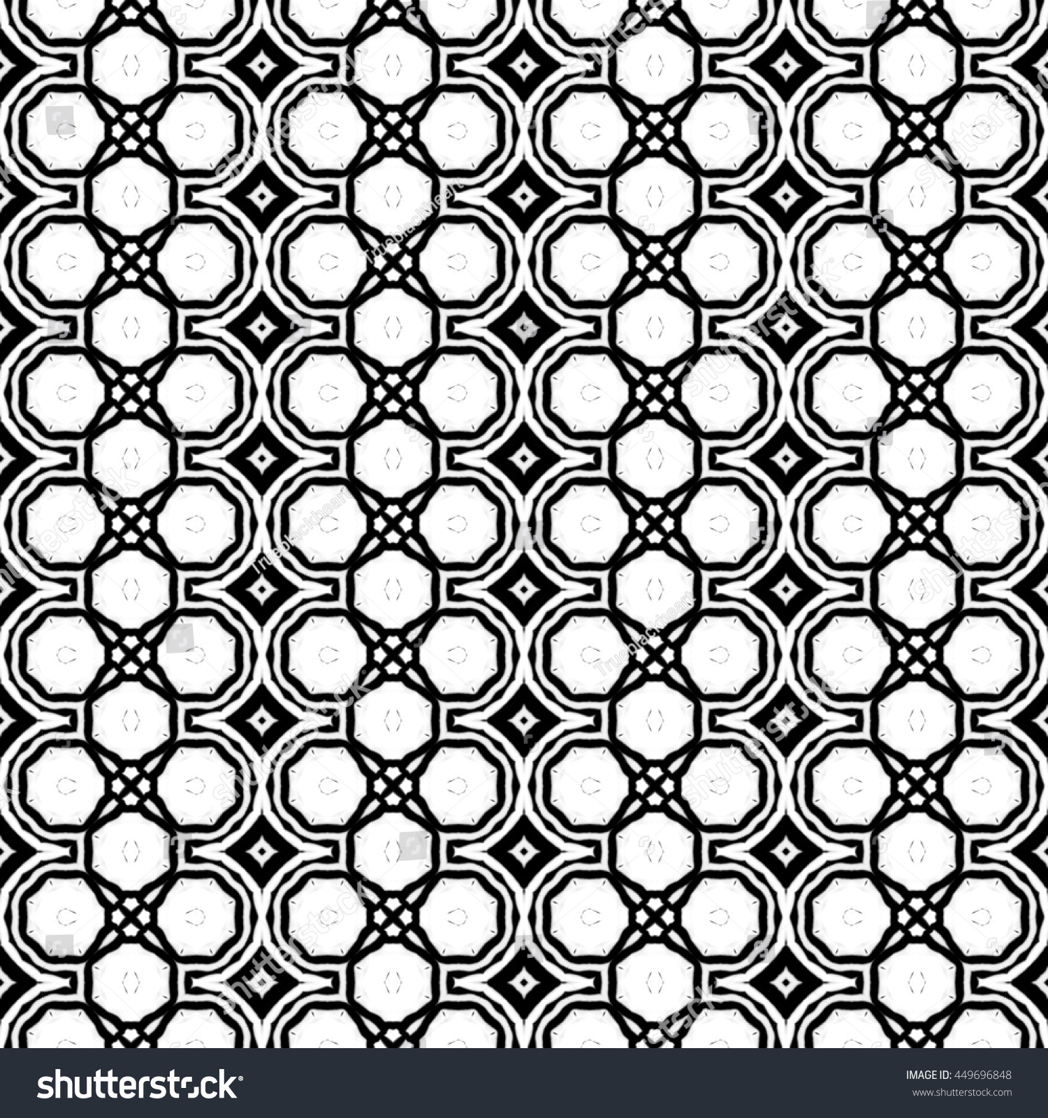 Decorative Seamless Fractal Pattern Tile Stock Illustration ...
