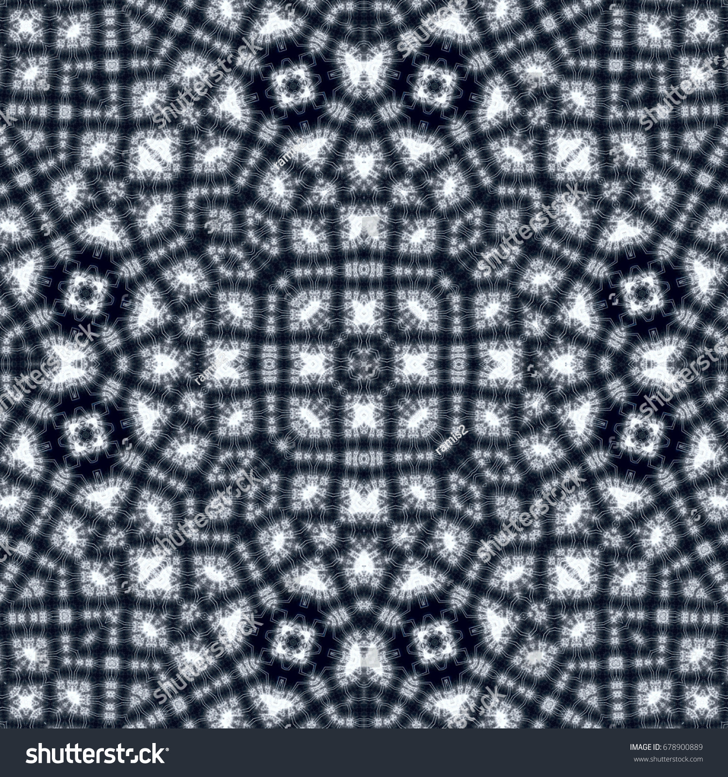 Seamless Abstract Wallpaper Pattern Fractal Tiles Stock Illustration ...