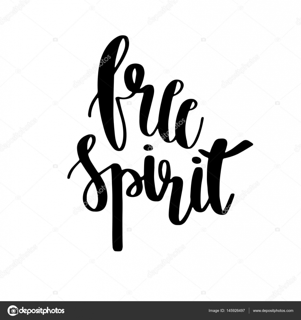 free spirit phrase — Stock Vector © mcherevan #145926497
