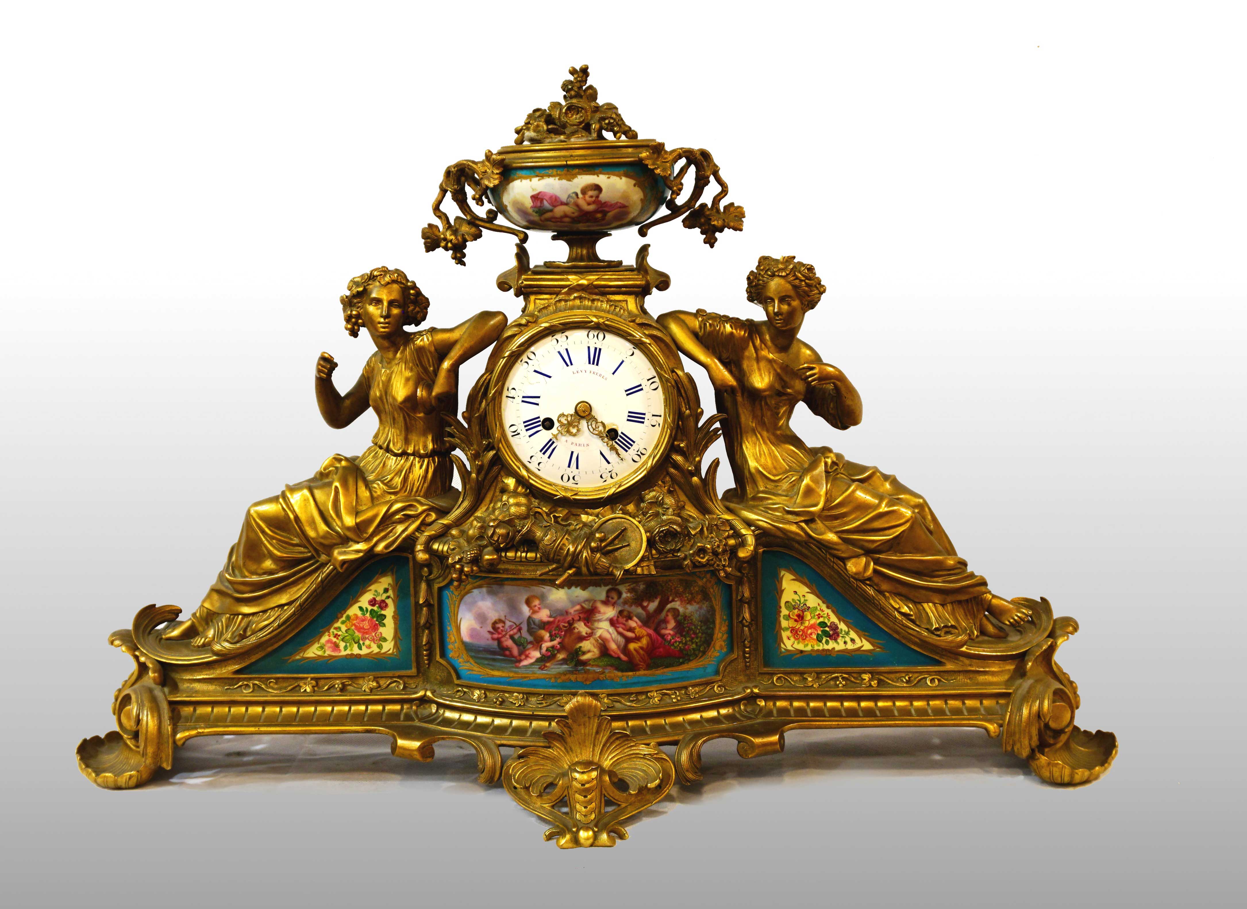 FRENCH CLOCK LEVY FRERES | Auction House Auction Affair: Antique ...
