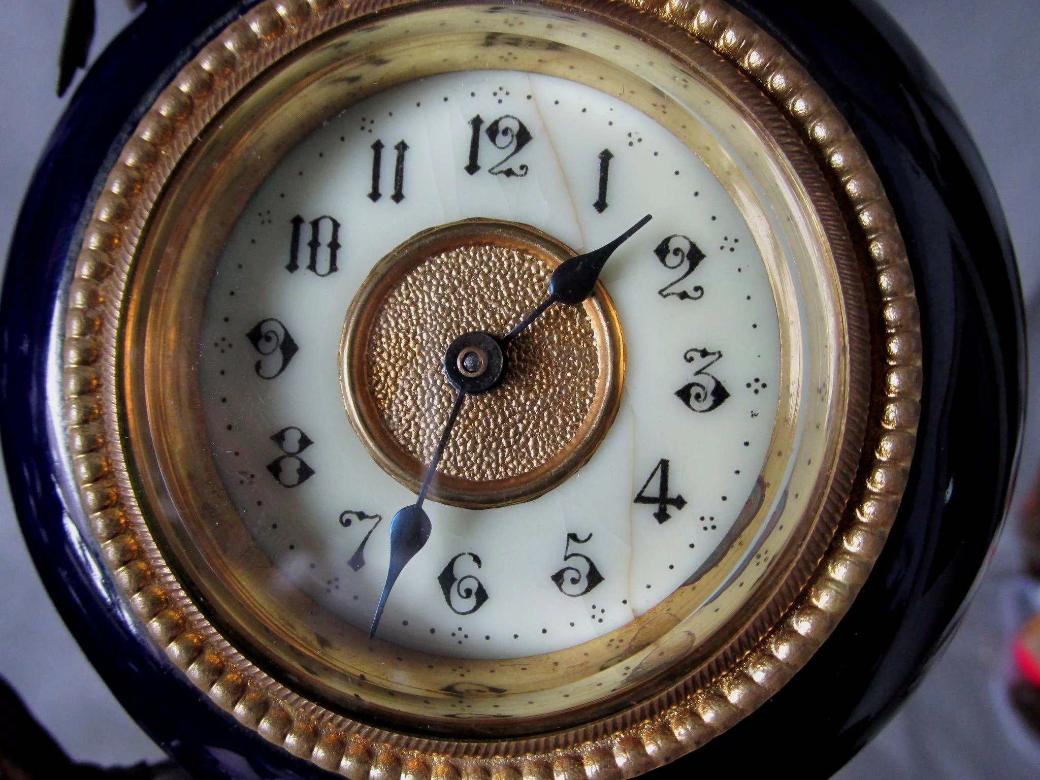 Antique French Clock with Cherub Angel, Bee & a Bird : Neatcurios ...