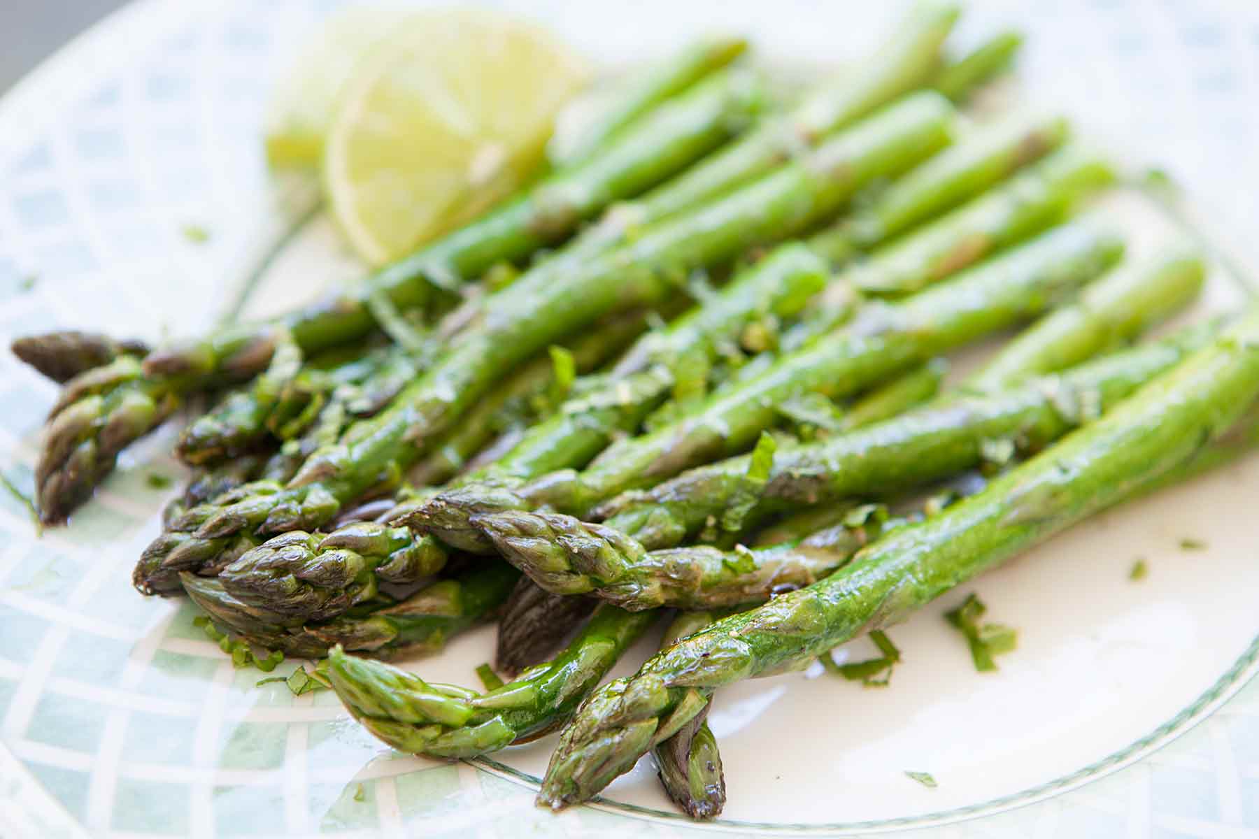 Asparagus with Lime and Mint Recipe | SimplyRecipes.com