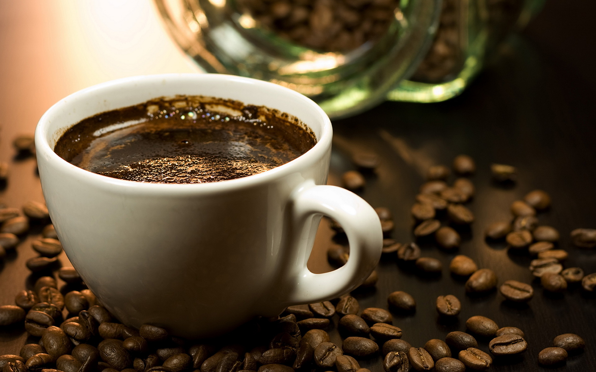 Cup of fresh coffee wallpapers and images - wallpapers, pictures, photos