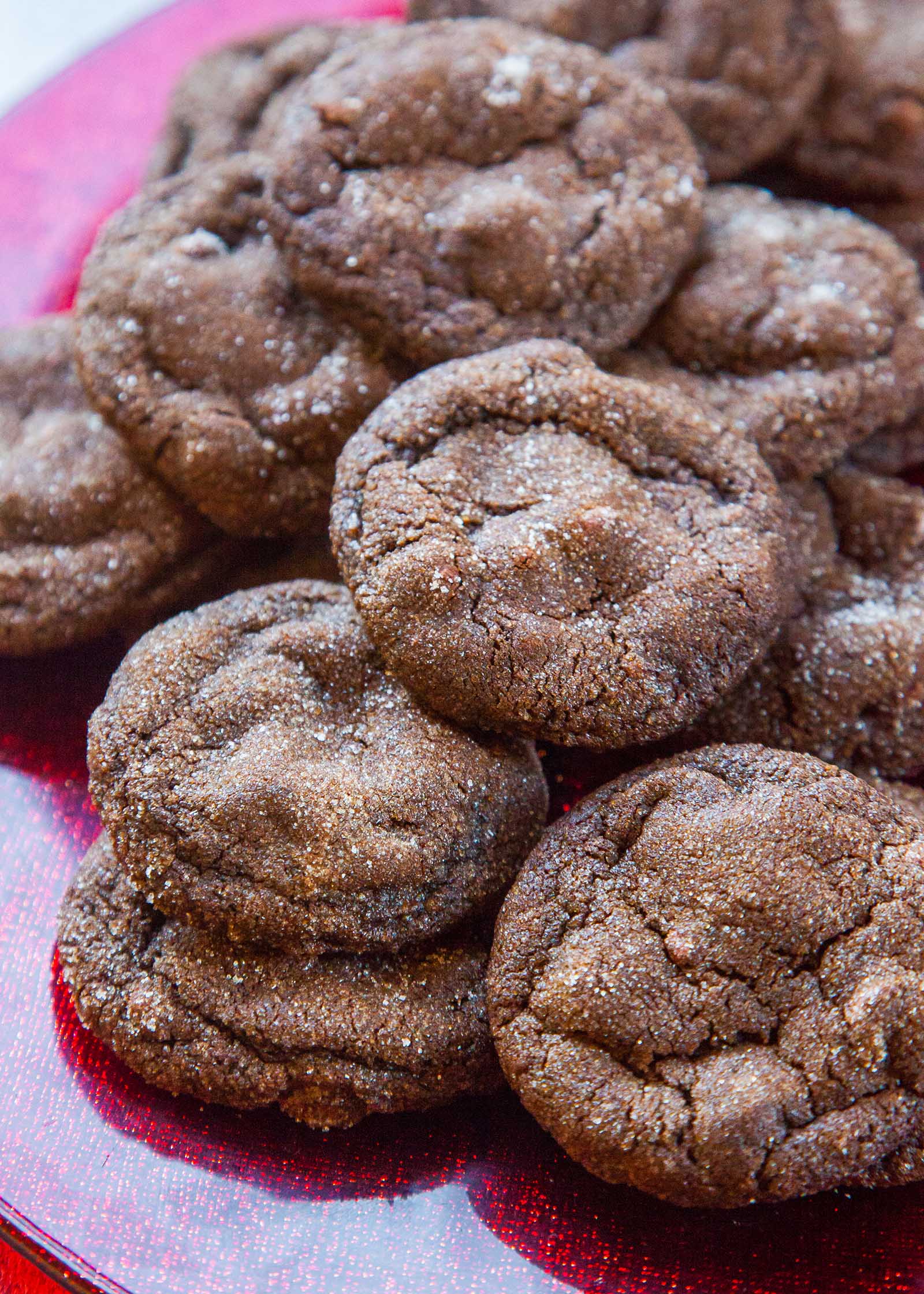 Chocolate Gingerbread Cookies Recipe | SimplyRecipes.com