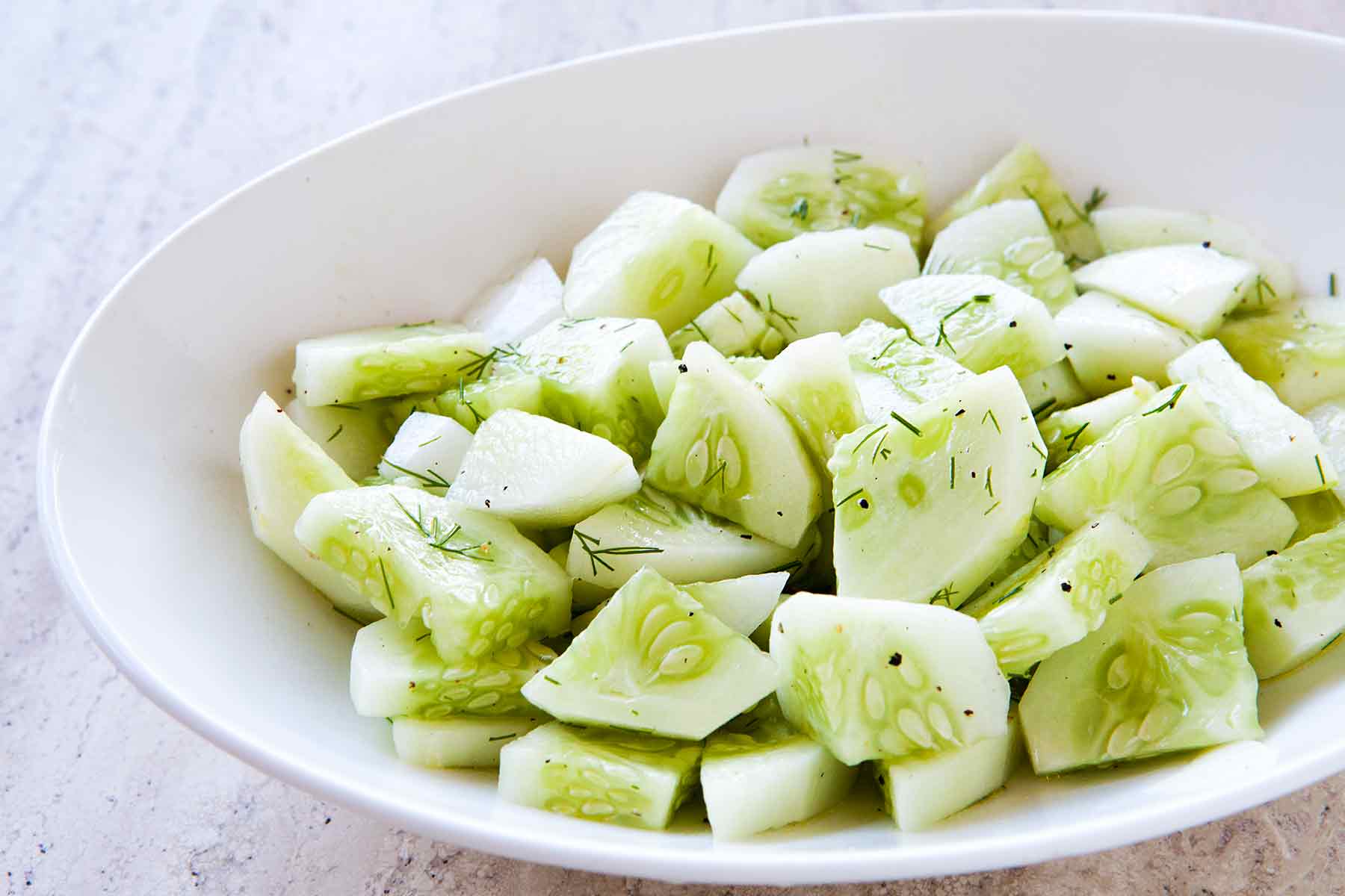 Cucumber Salad {Fresh & Easy} | SimplyRecipes.com