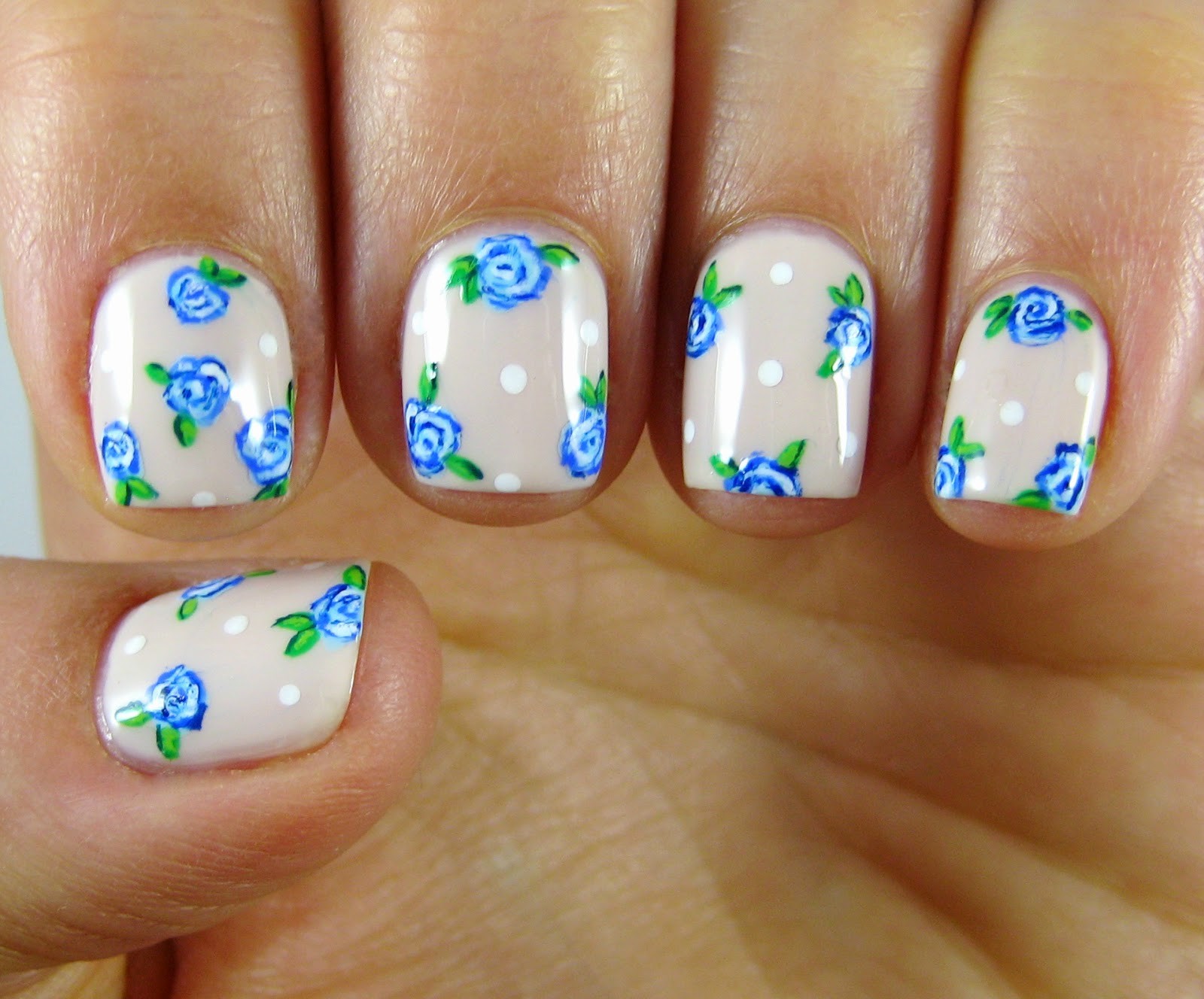 Nail Design Leaves Fresh Dahlia Nails Do It Like A – Collection of ...