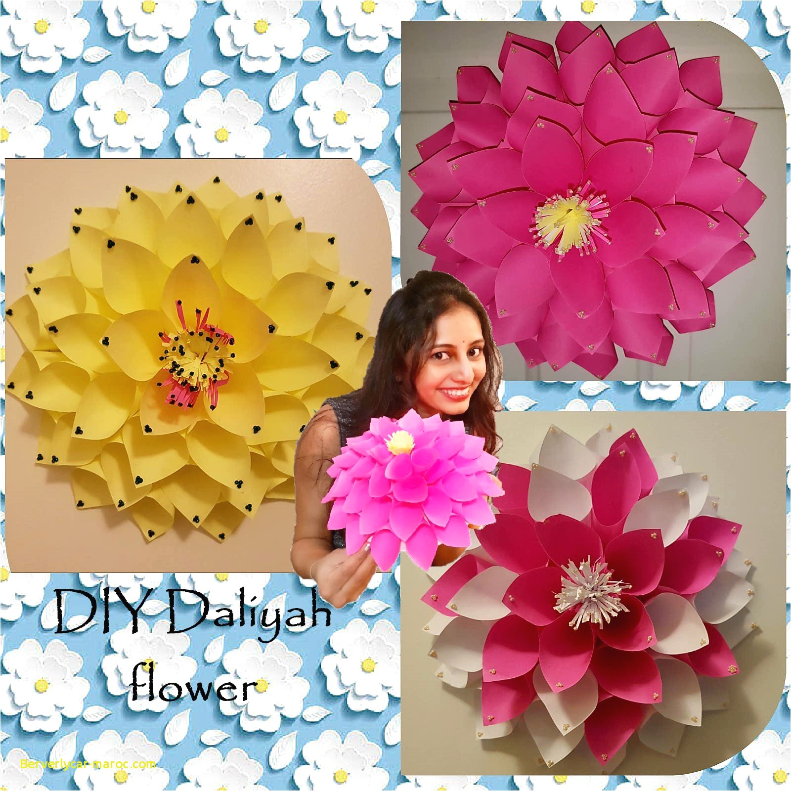 Diy Craft Paper Flowers Fresh Easy Diy Craft Dahlia Paper Flower ...