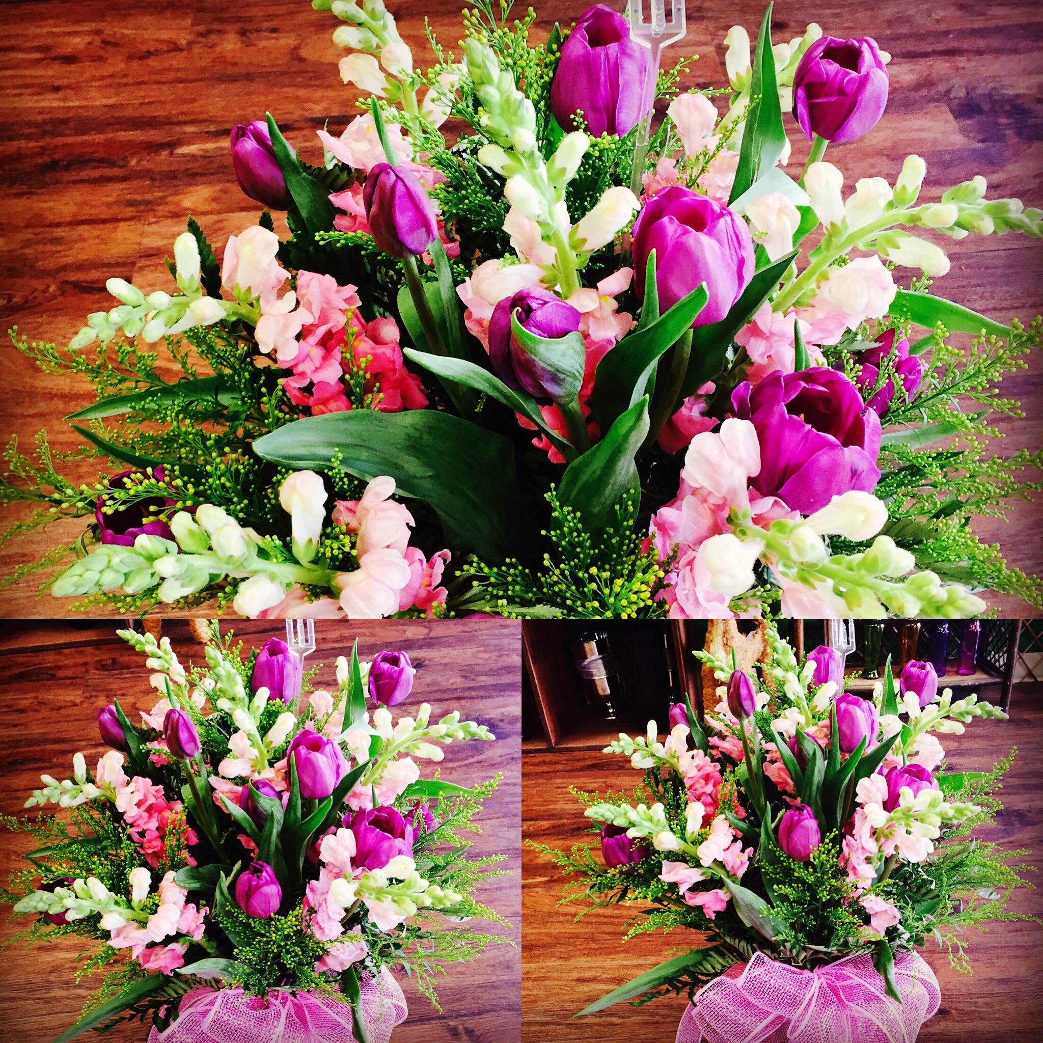 Tulips & Mix Fresh Flower Bouquet in Moreno Valley, CA | Garden of Roses
