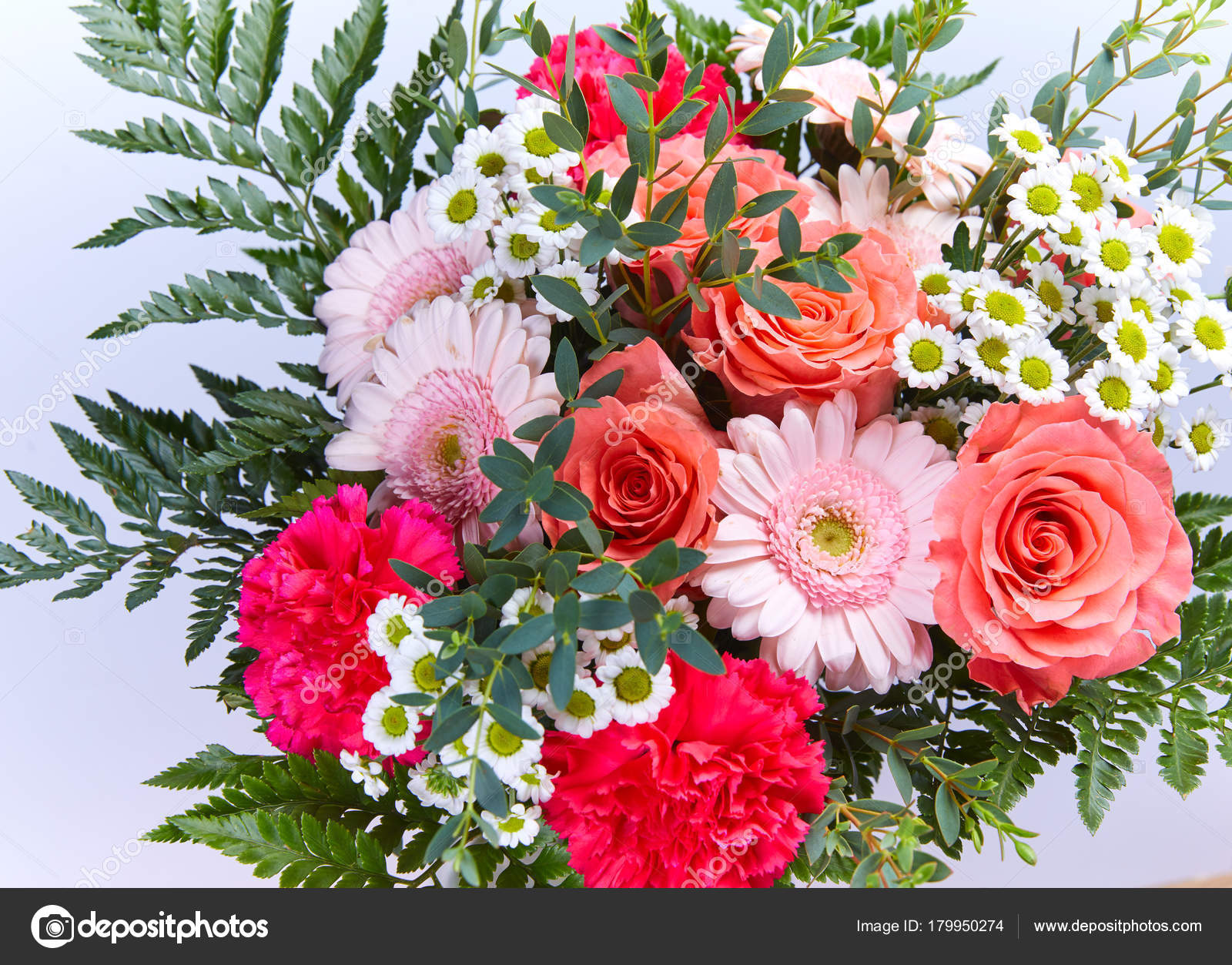 Beautiful Fresh Flower Bouquet Festive Concept — Stock Photo ...