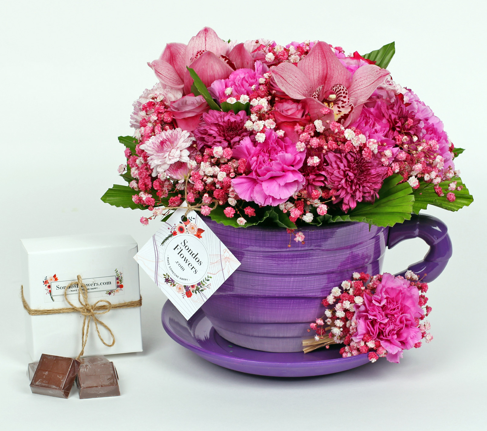 Sipping Flowers Purple | Send Fresh Flowers Gifts Online Kuwait ...