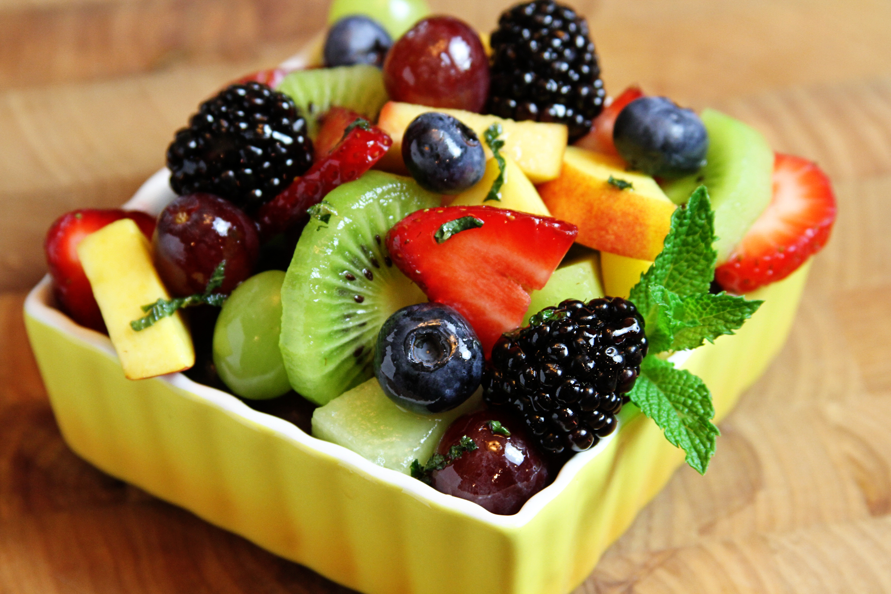 Fresh Fruit Salad with Lime-Honey Dressing - Southern Bite