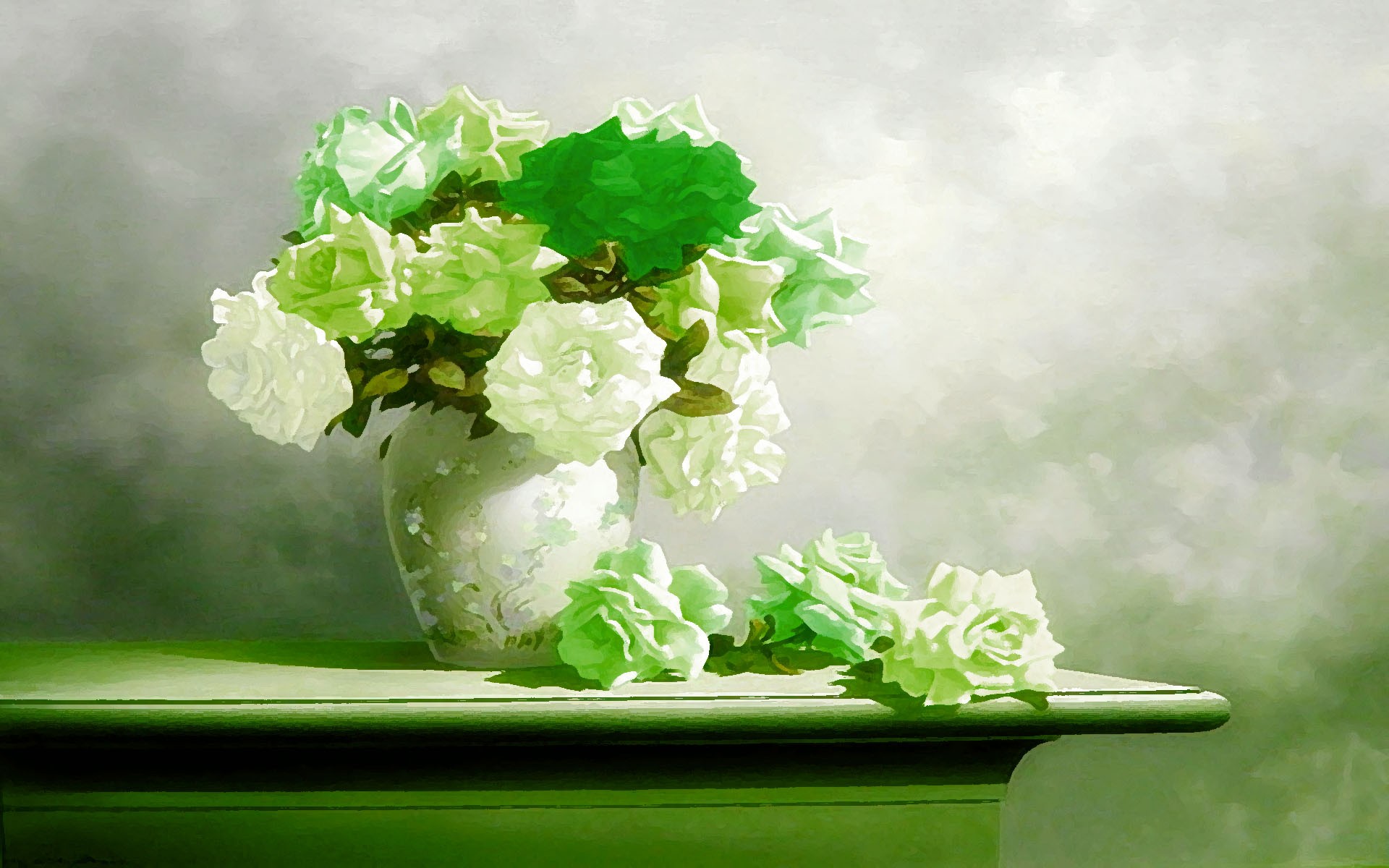 Flower Flowers Nature Green Fresh Vase Wallpapers Download Desktop ...