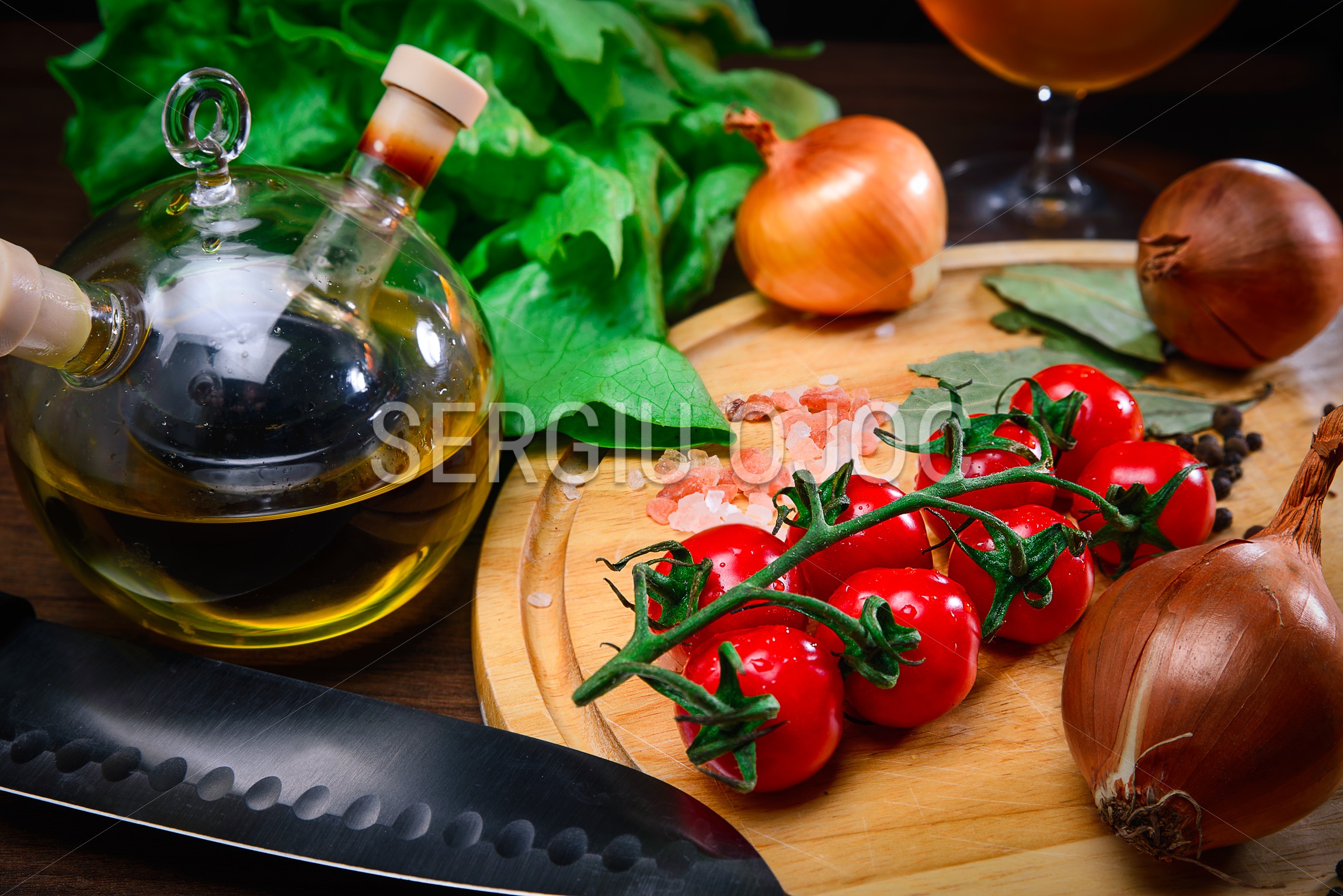 Salat fresh ingredients - Serj Photography