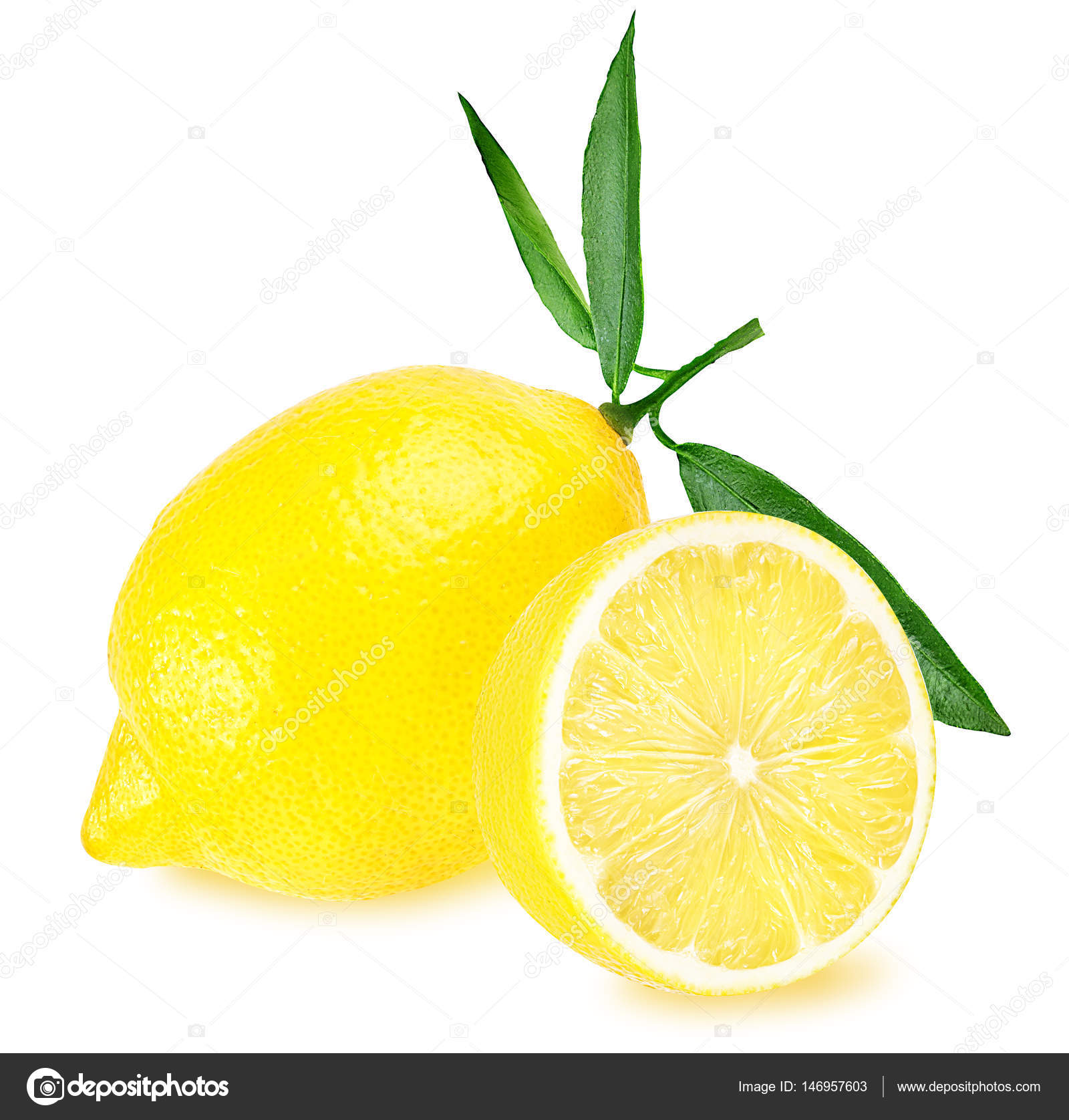 Fresh lemon isolated on white — Stock Photo © ilietus1000.gmail.com ...