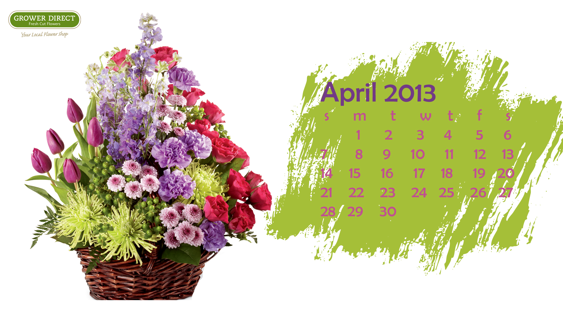 Freebie Friday: Free April 2013 Desktop Calendar Wallpapers | Grower ...