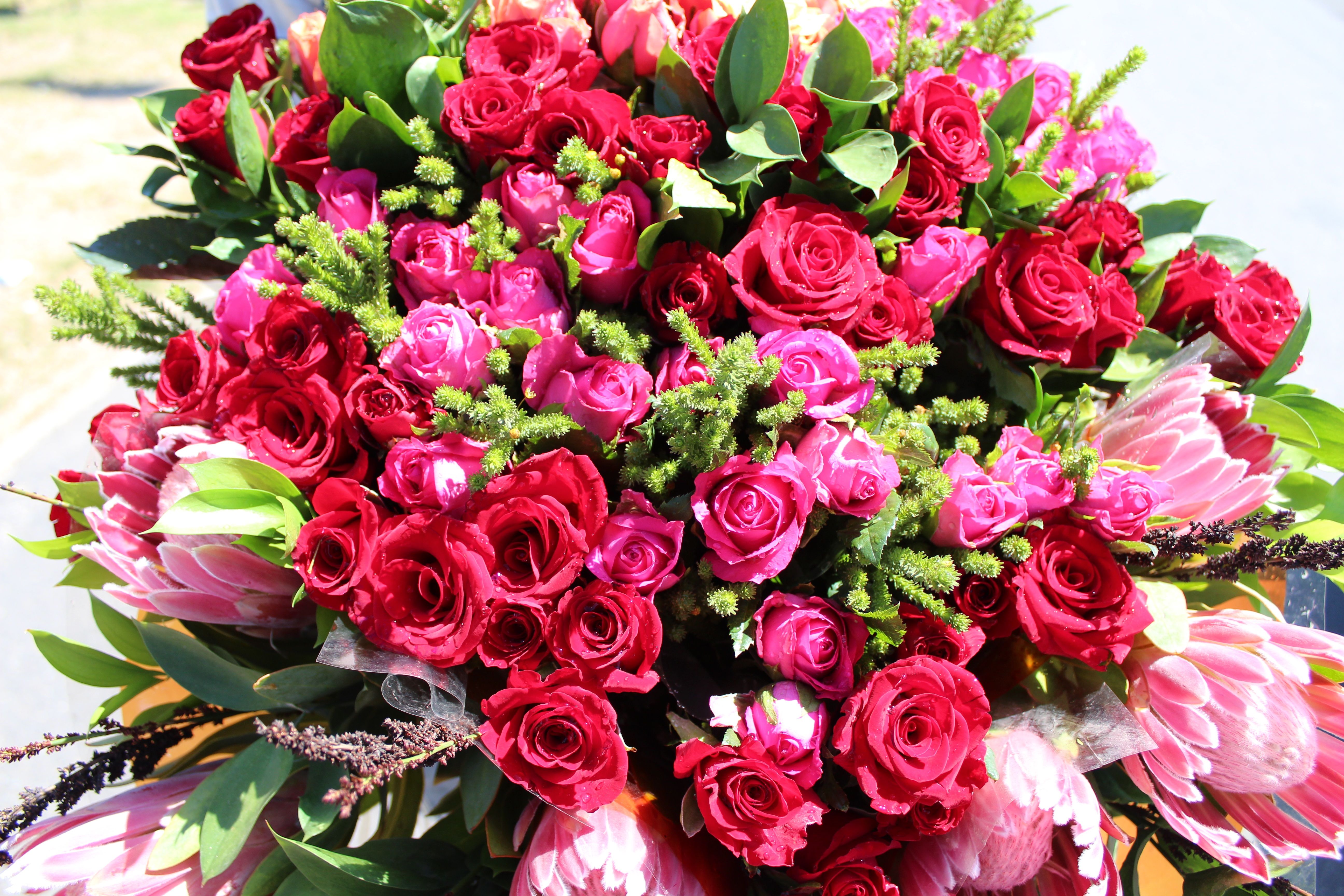 Rosor bukett bindning. | Blommor | Pinterest