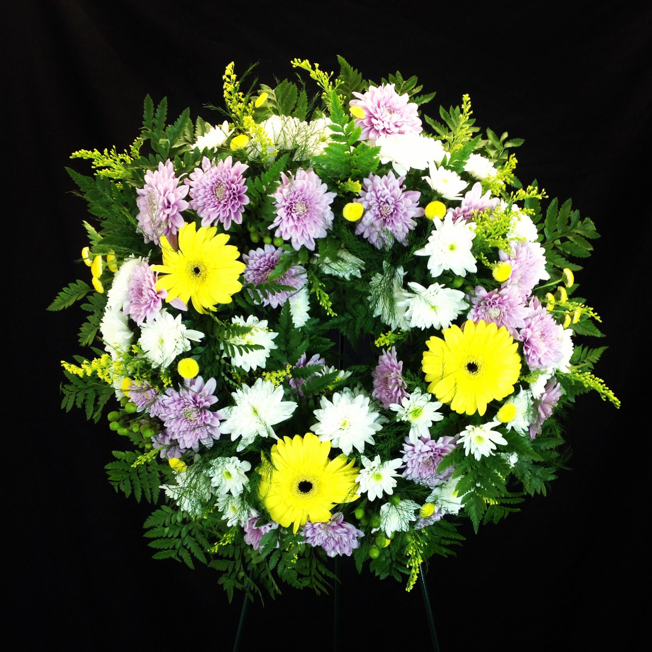 Sympathy Wreath. Visit us at www.gardenofroses.us @IE_Florist ...