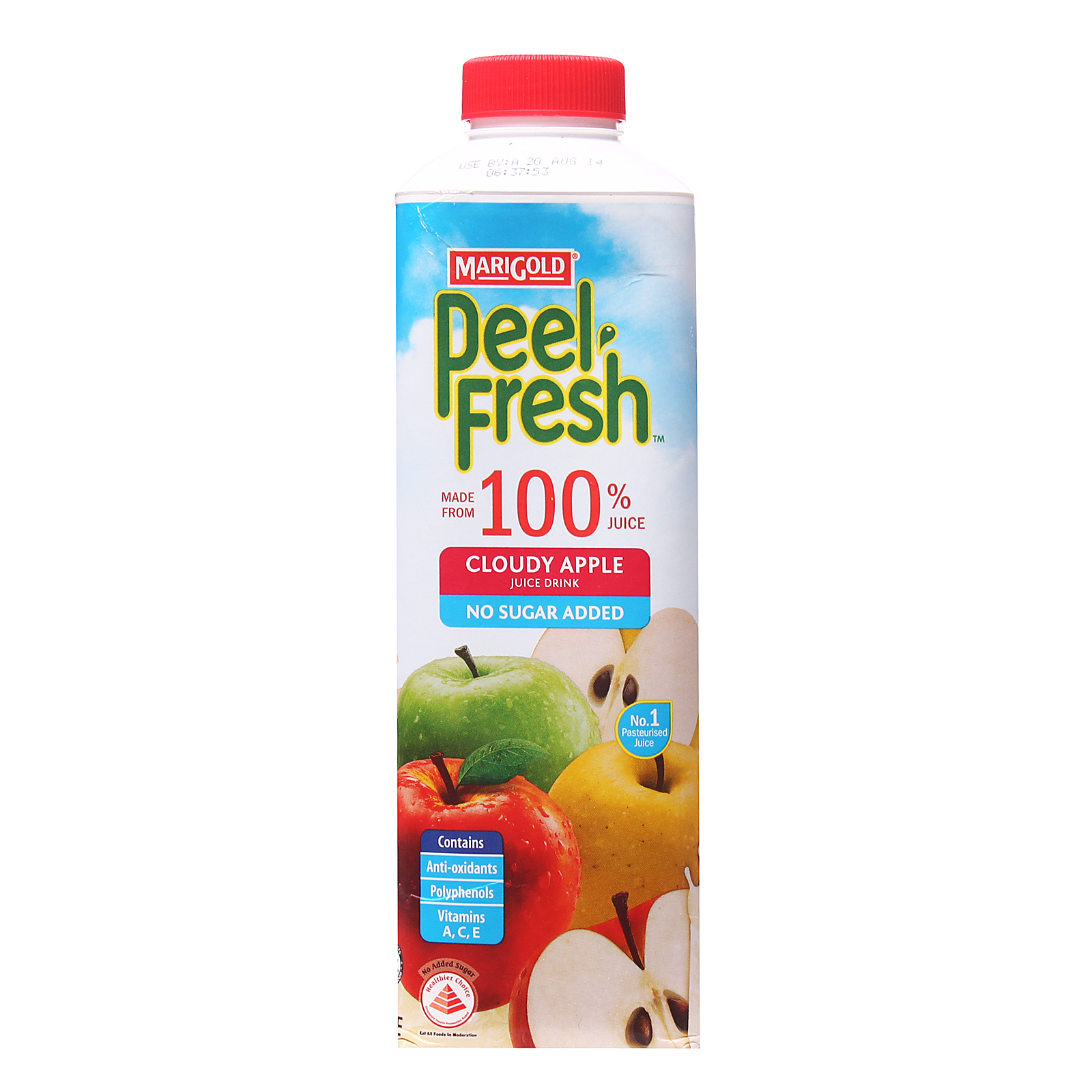 Peel Fresh Pasteurised Juice Drink (No Sugar Add) - Cloudy Apple 1L