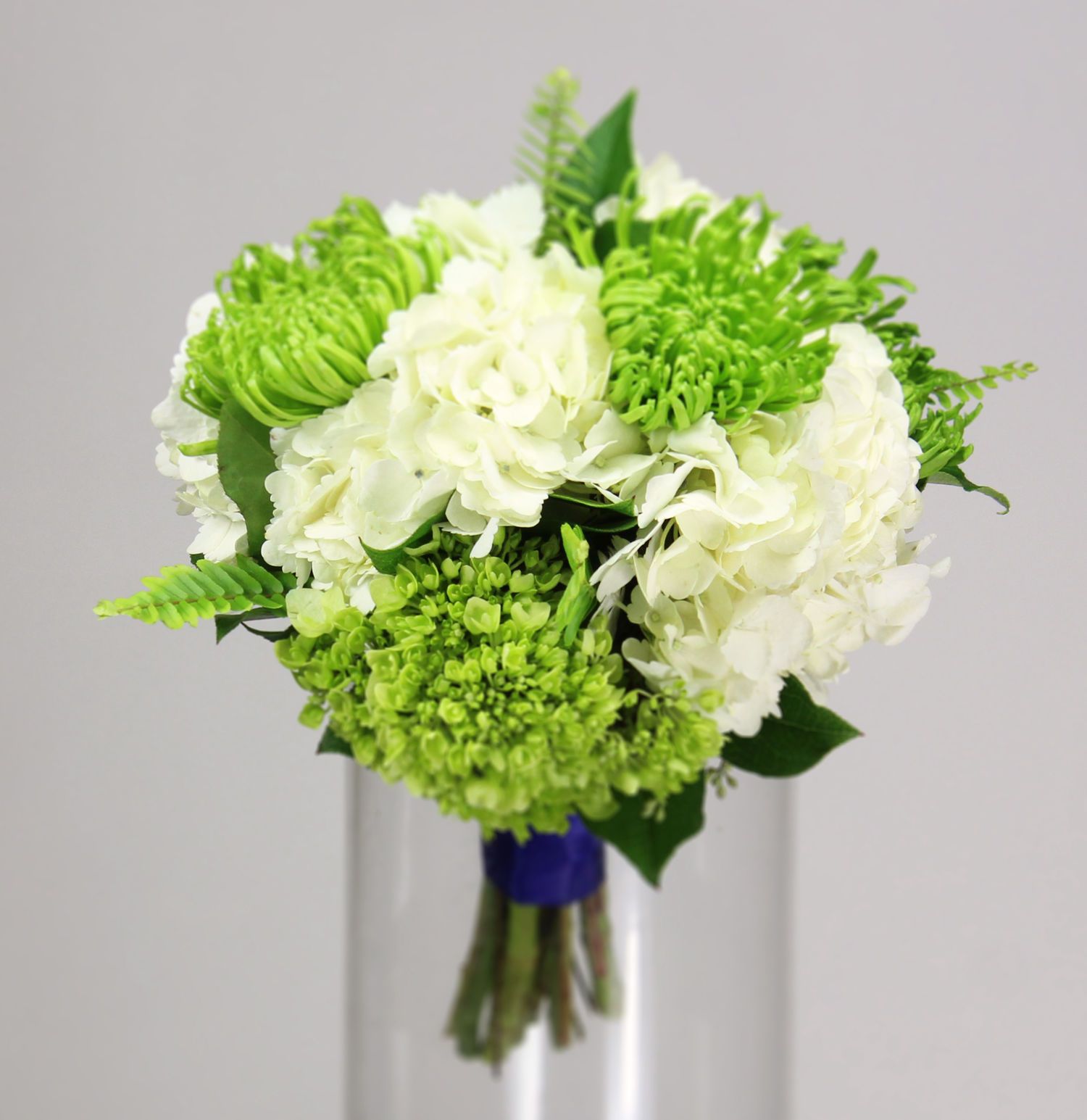fresh green & white: white hydrangea with green miniature hydrangea ...