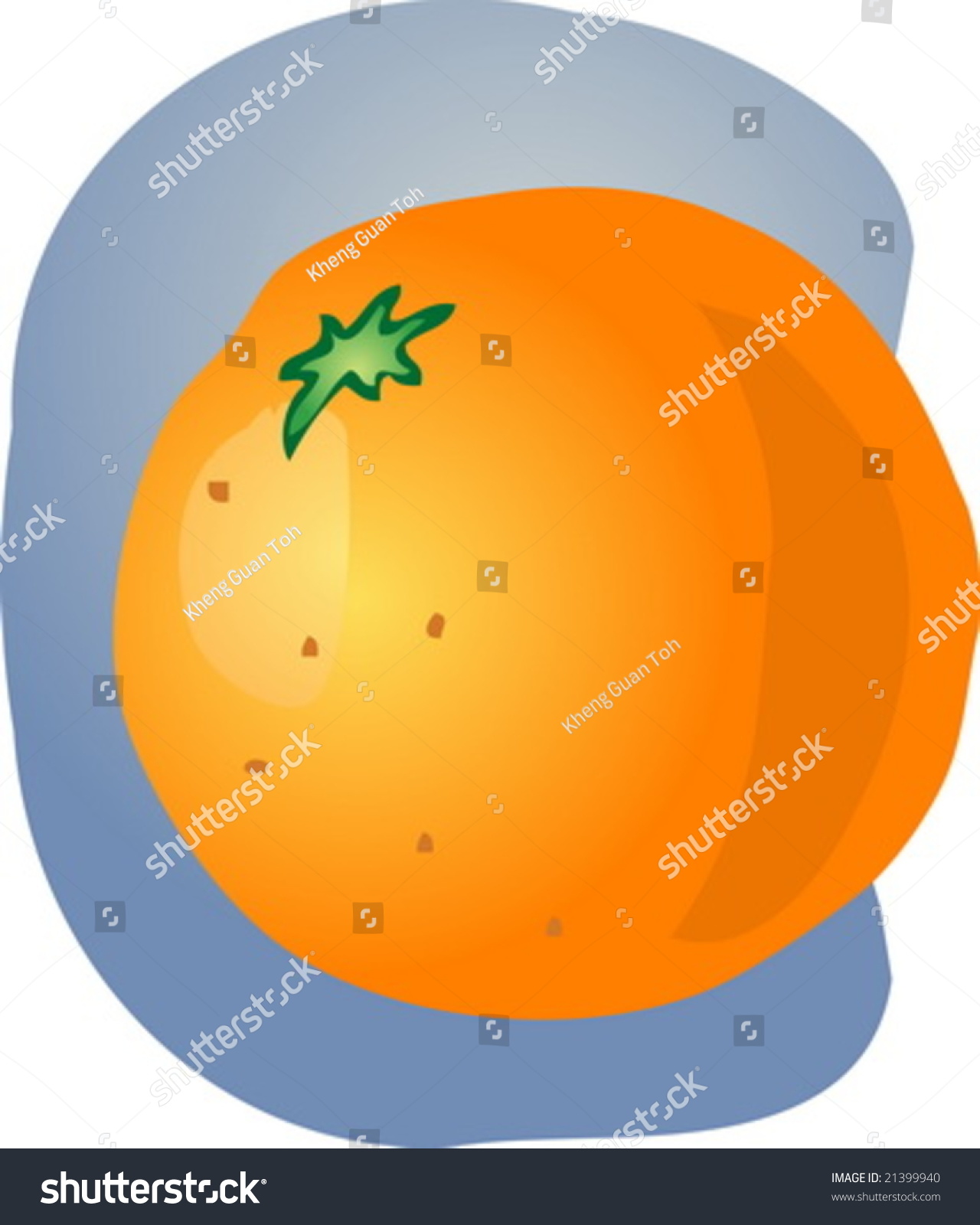 Sketch Whole Fresh Orange Fruit Illustration Stock Vector 21399940 ...
