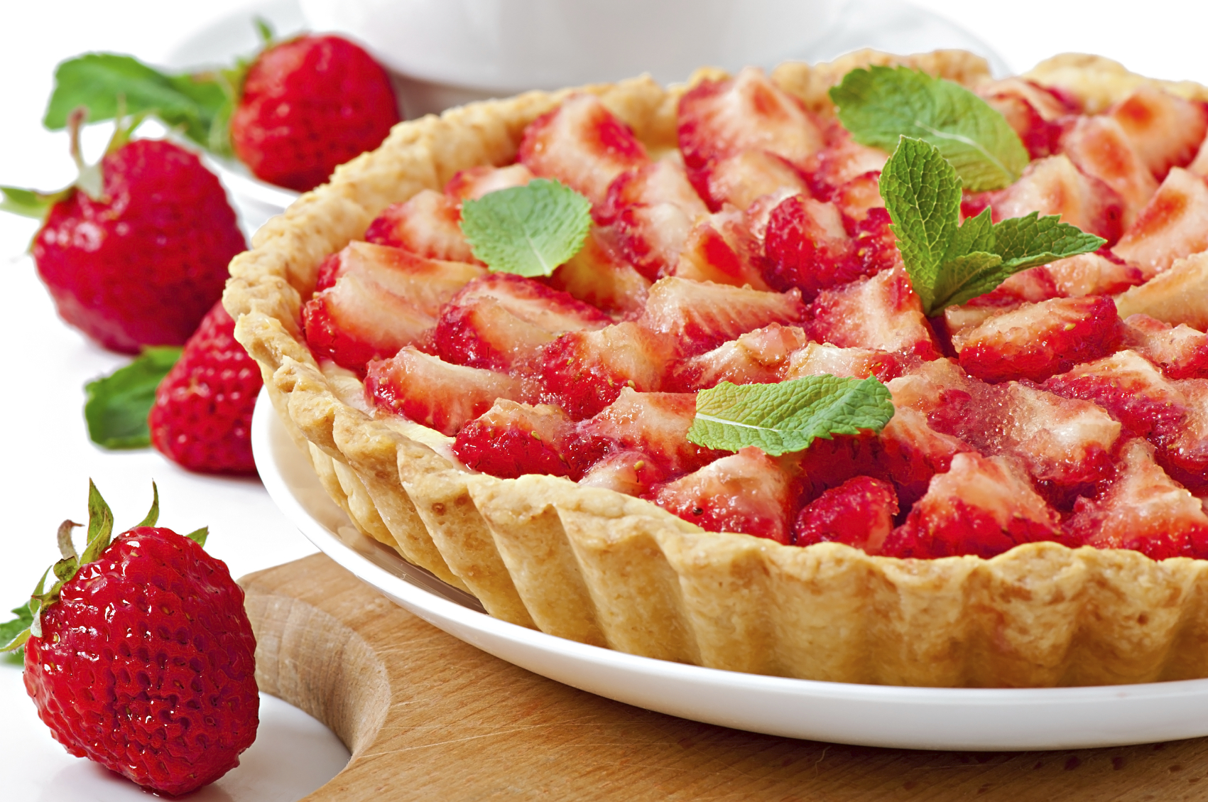 Recipe: Ricotta and fresh strawberry almond pastry pie - LITTLEROCK