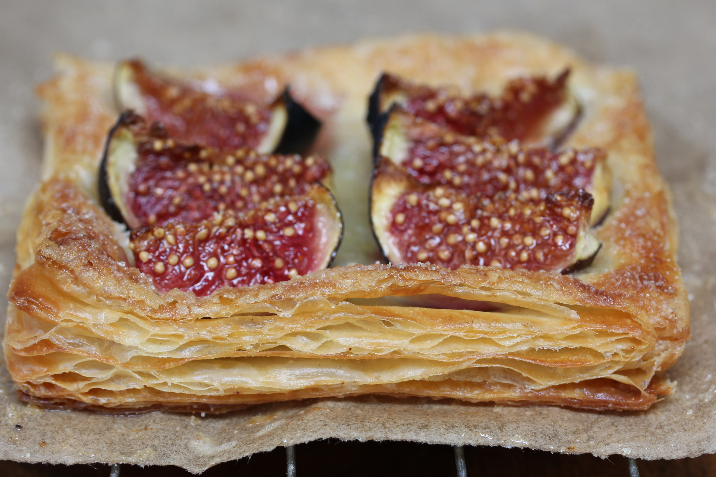 Homemade Puff Pastry Fig Tarlets