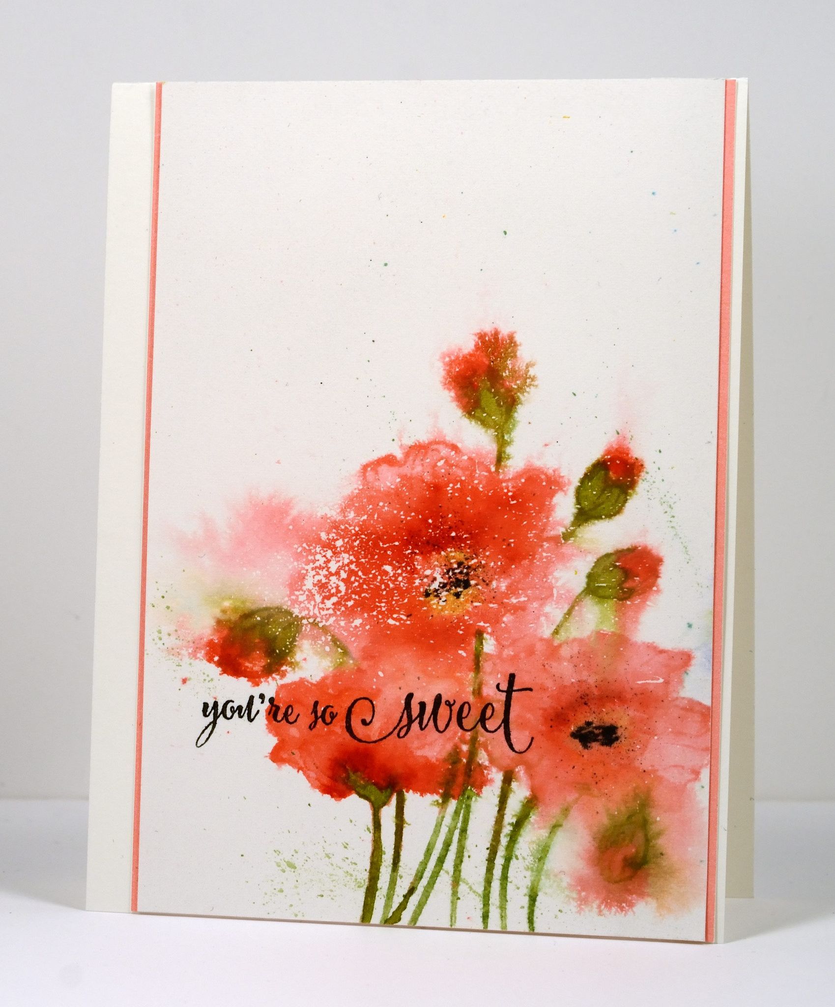 fresh poppies | Cards, Watercolor and Penny black