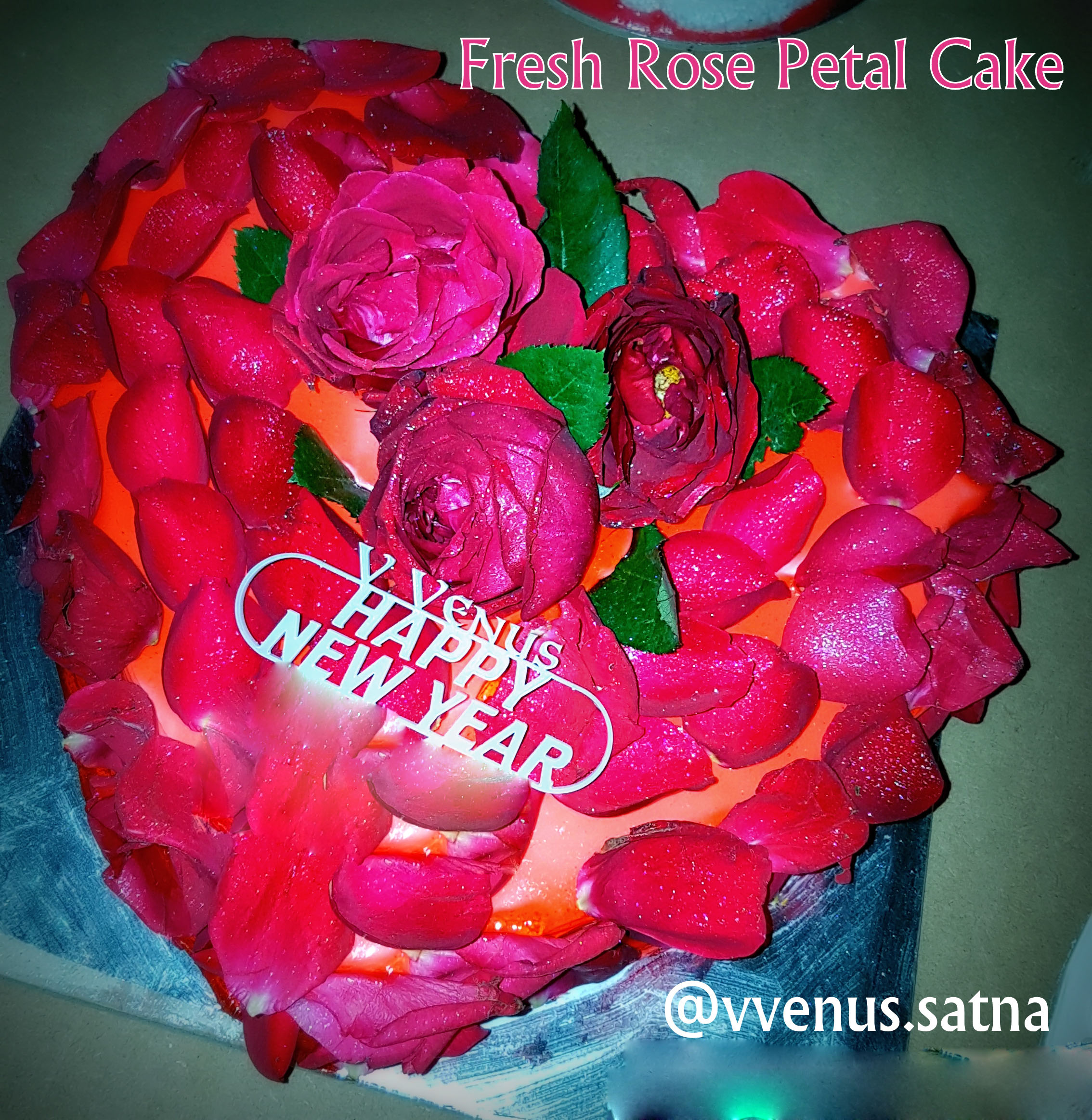 Fresh Rose Petal Cake – SatnaBazar