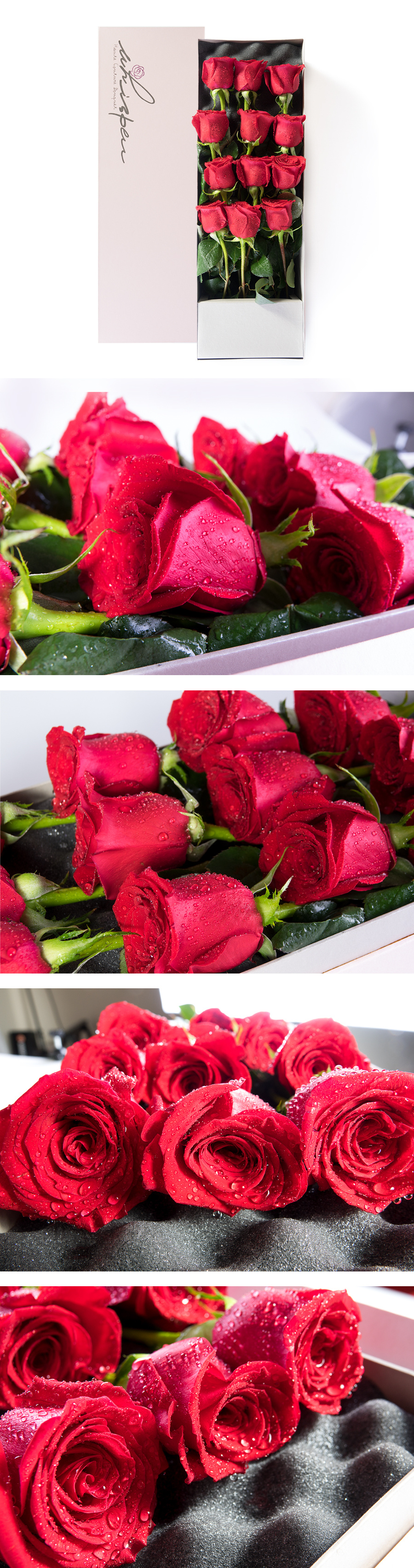 Whisper Bouquet Fresh rose flowers (red rose box) - Yamibuy.com