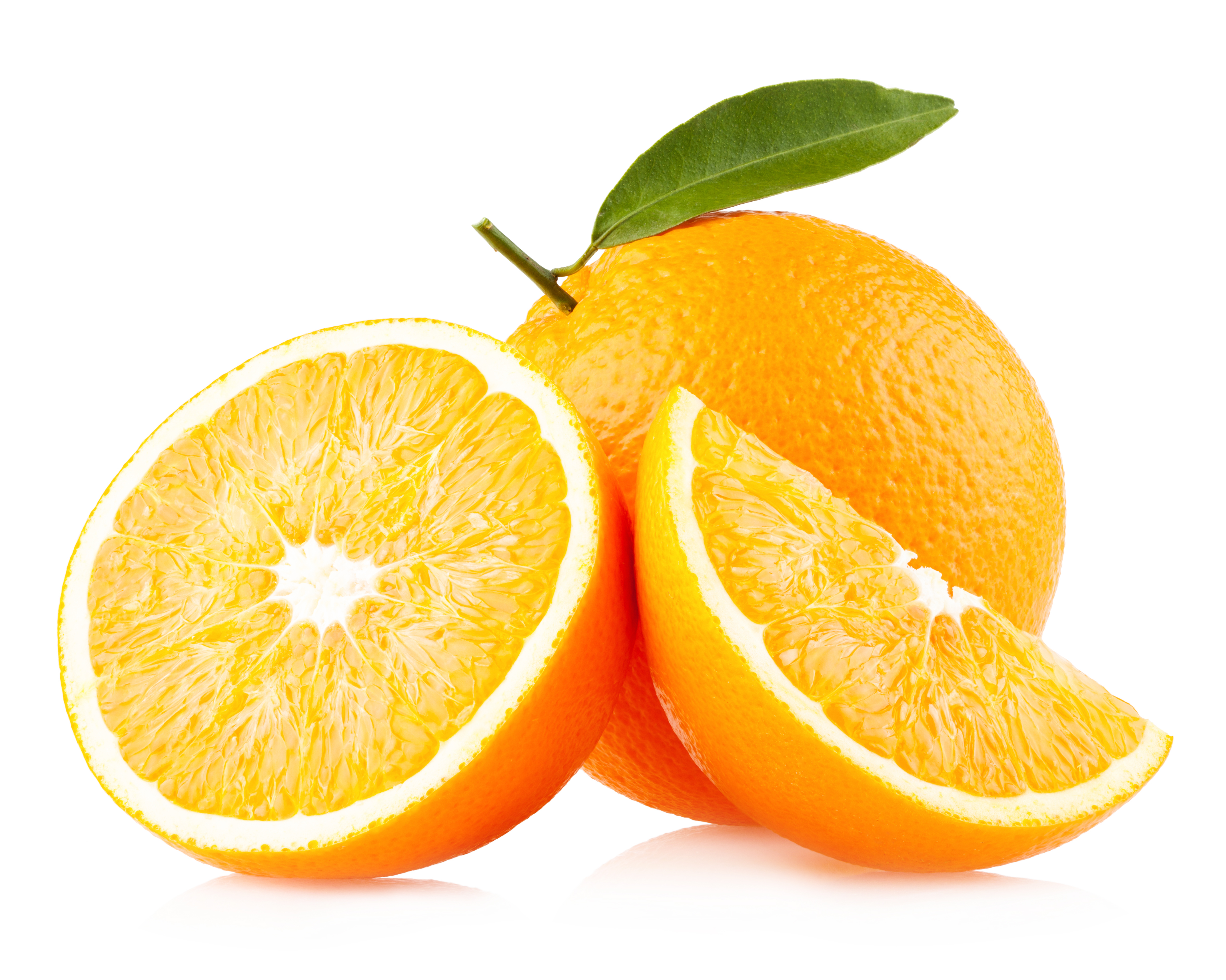 Fresh sliced oranges photo