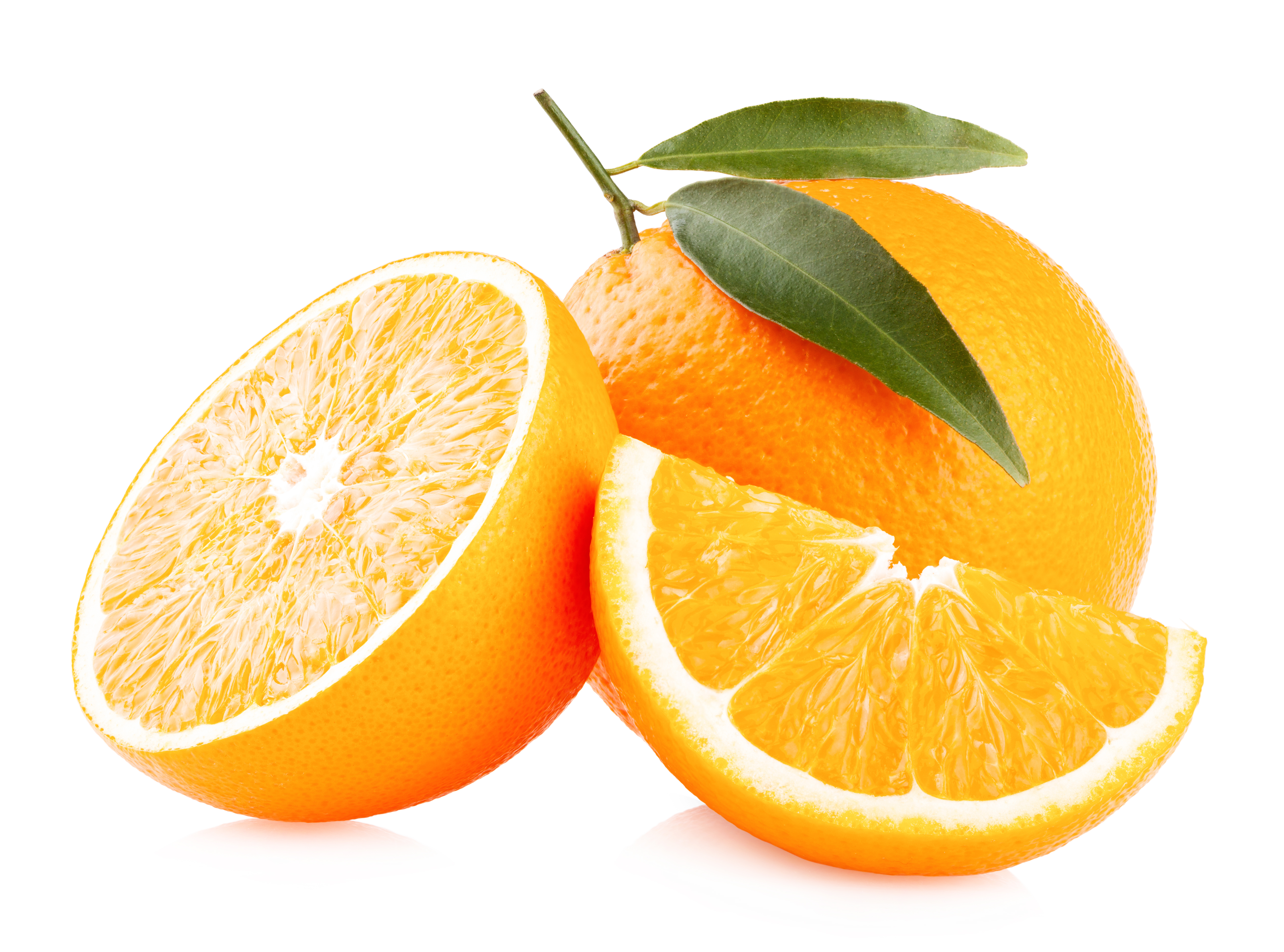 Fresh sliced oranges photo