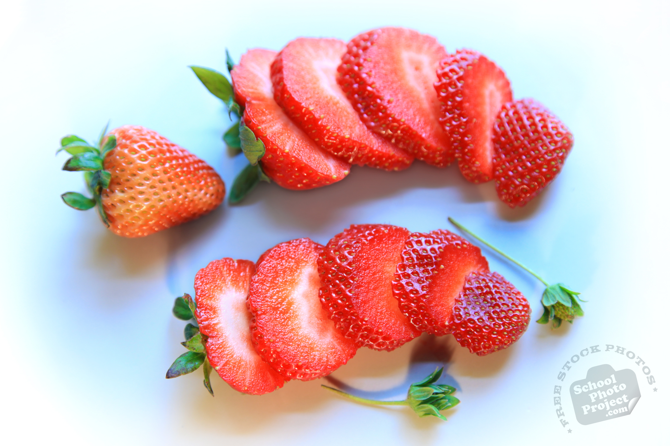 Sliced strawberry photo