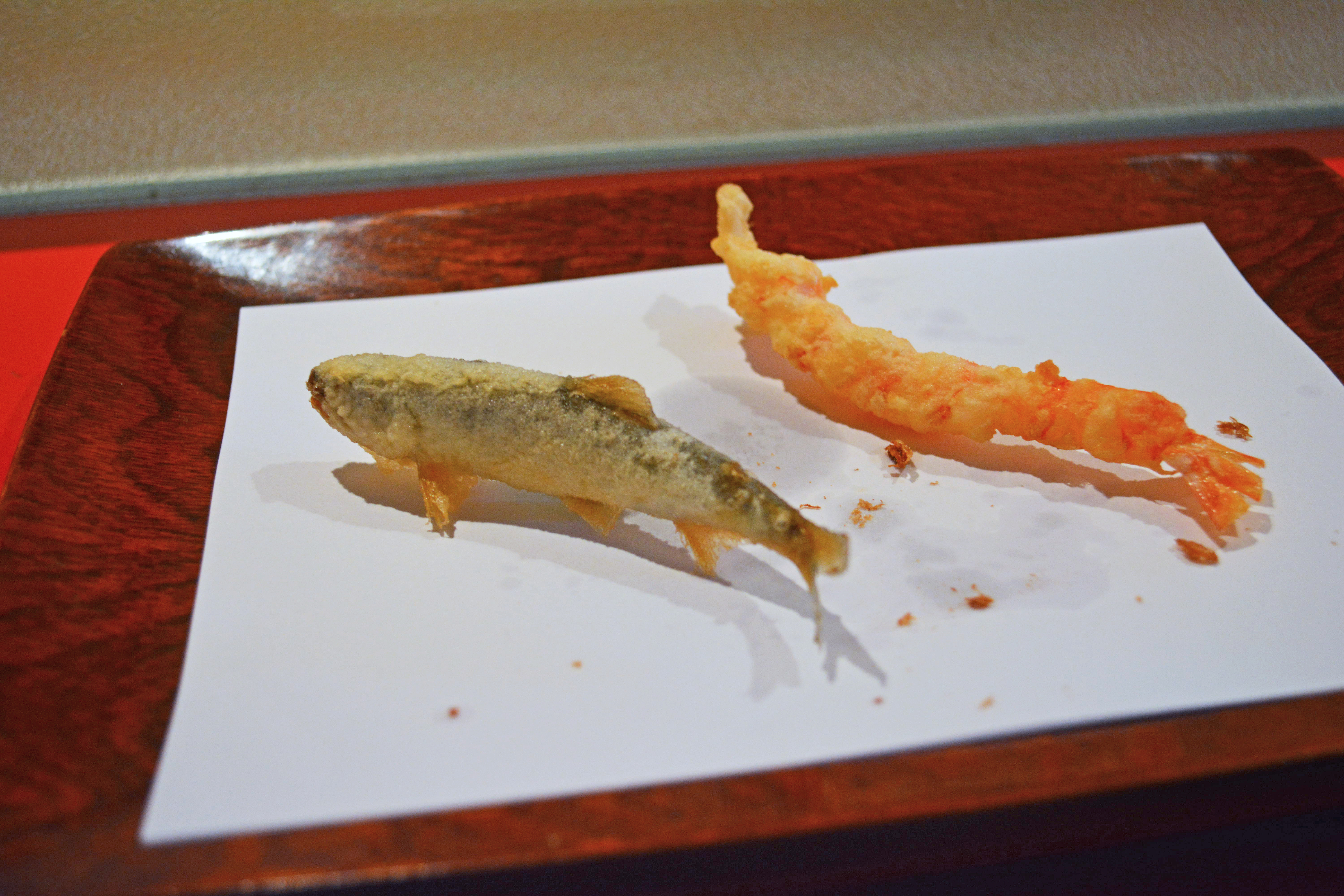 Embalming tiger shrimp in tempura at Shintaro | The Japan Times