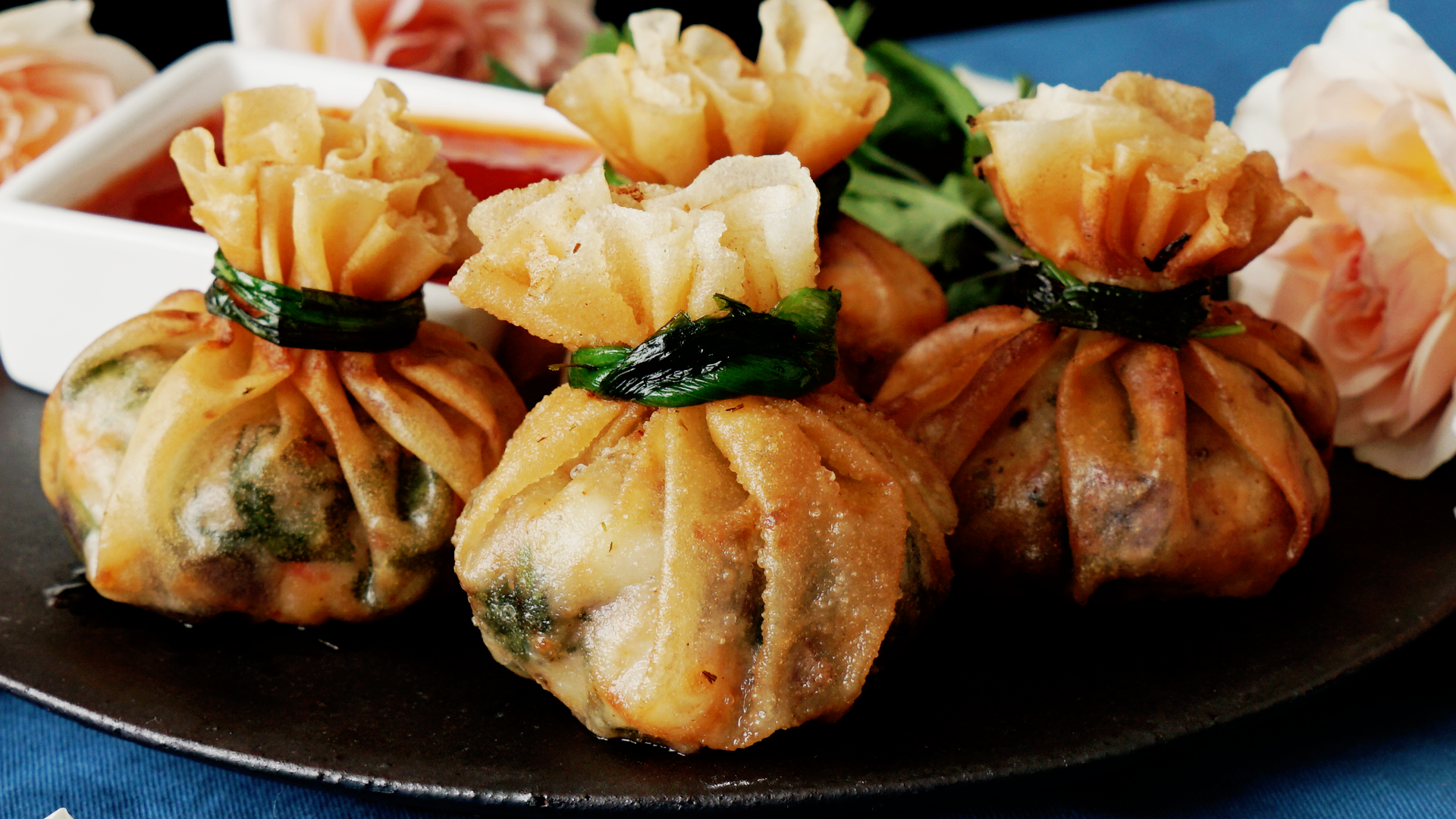 Deep-Fried Shrimp Dumpling Bundles ~ Recipe | Tastemade