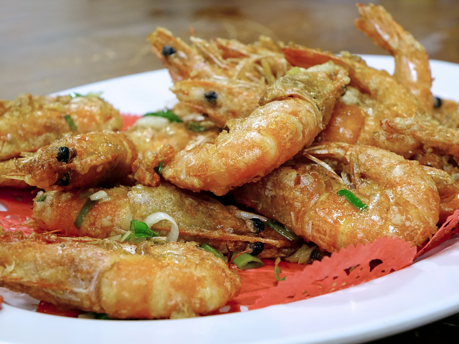Fried prawns photo