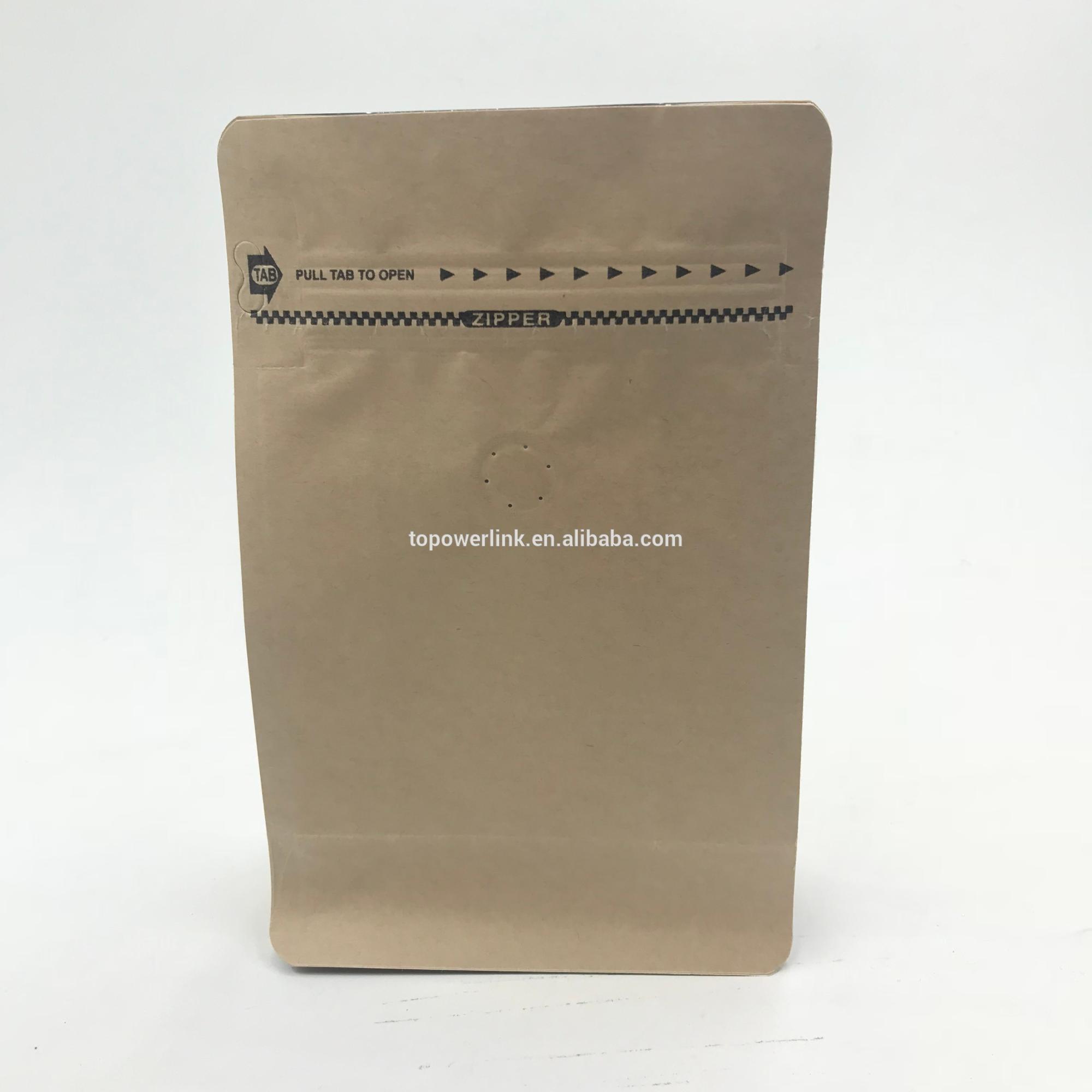 Good Quality Frosted Kraft Paper Coffee Bags For 250g 500g With One ...