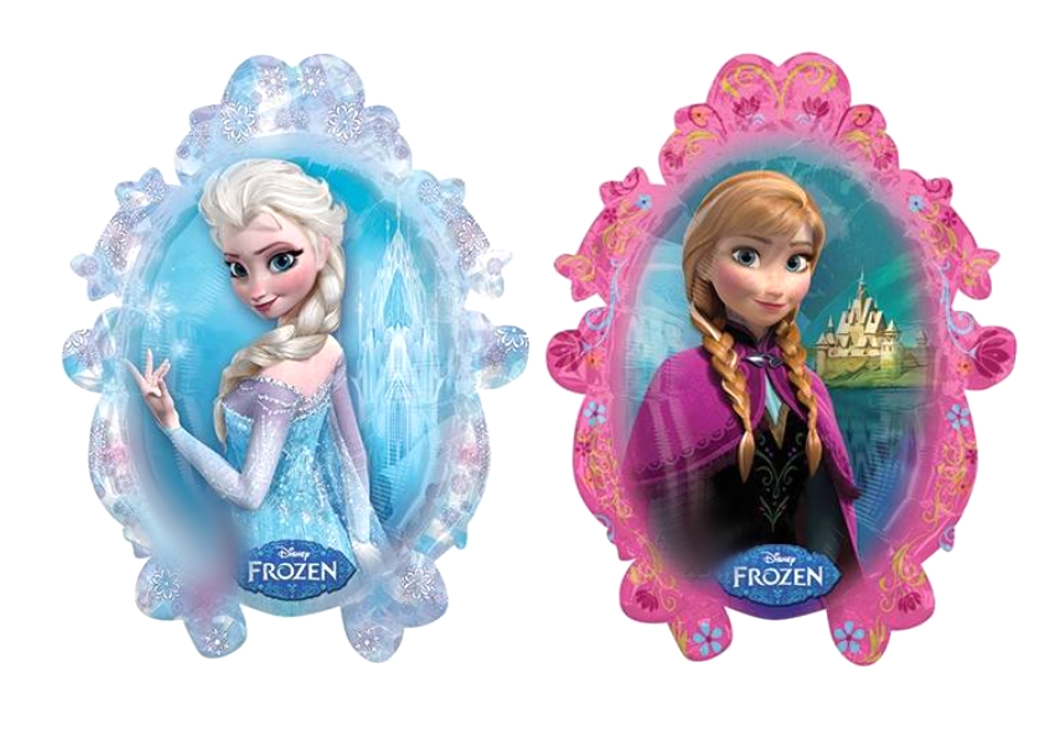 Frozen Elsa and Anna edible cake topper