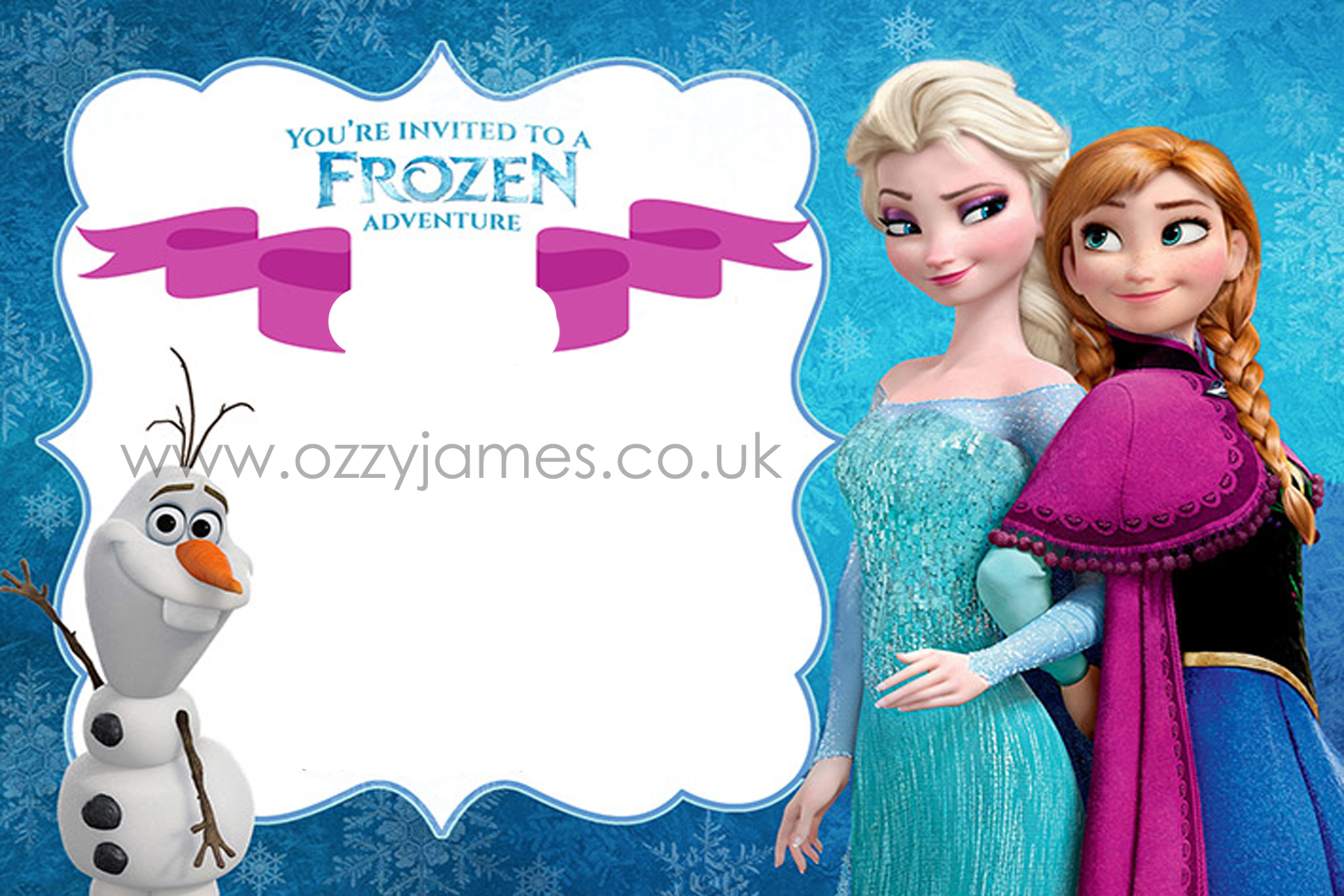 Frozen themed party package | Ozzy James Parties and Events