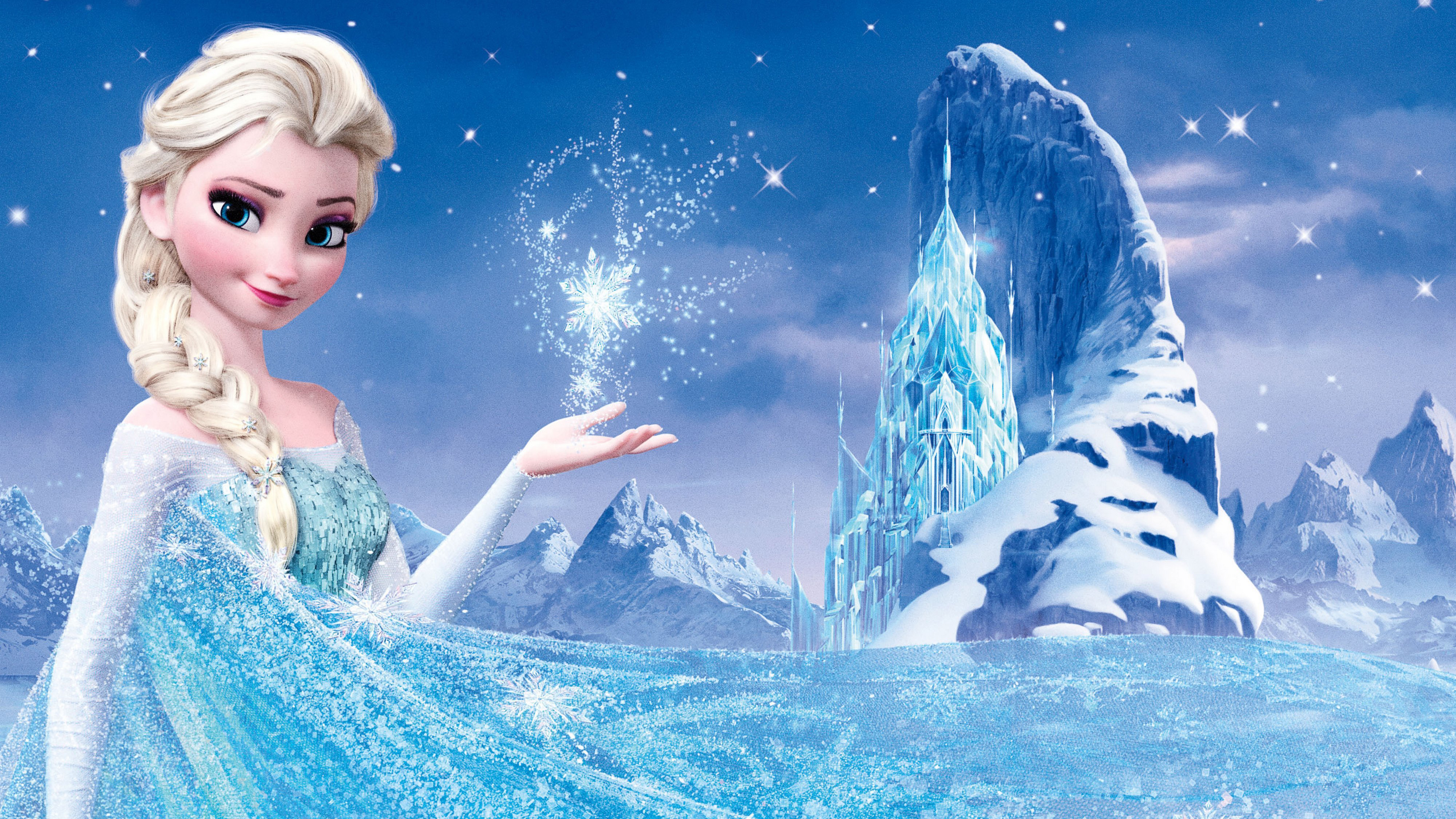 Wallpaper Frozen, Queen Elsa, HD, 4K, Movies, #3181