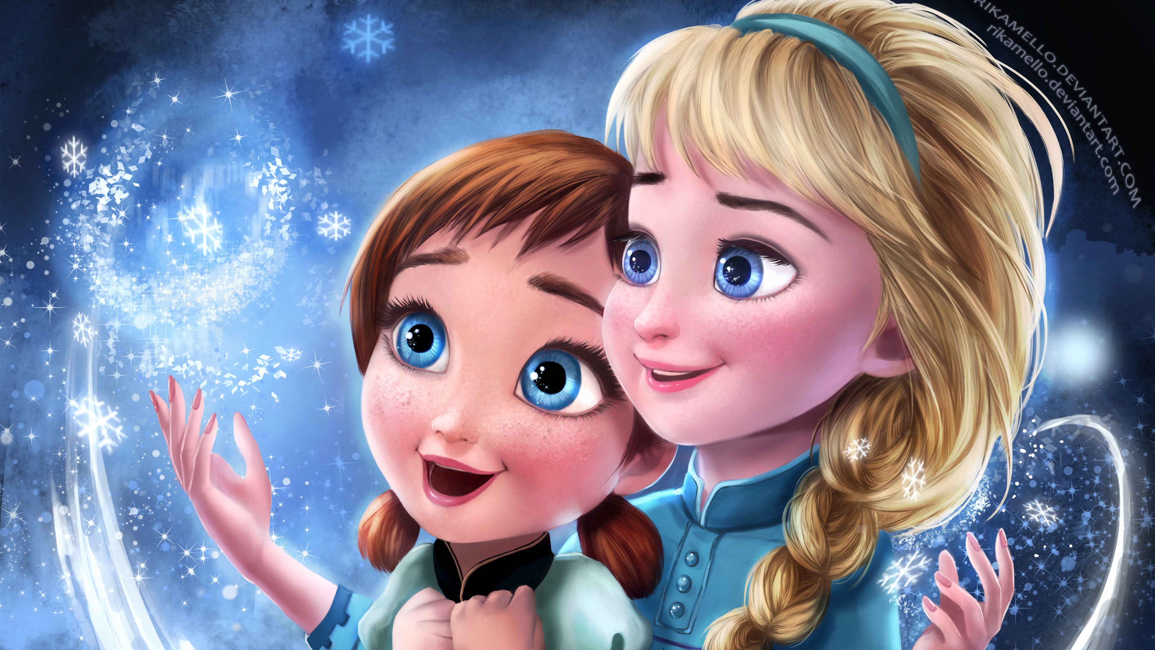 Frozen Elsa Anna Sisters Wallpapers | HD Wallpapers | ID #17304